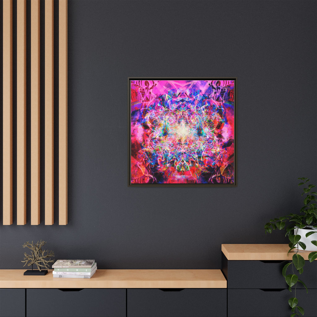 Arashaya Framed Canvas — Vibrant Psychedelic Wall Art