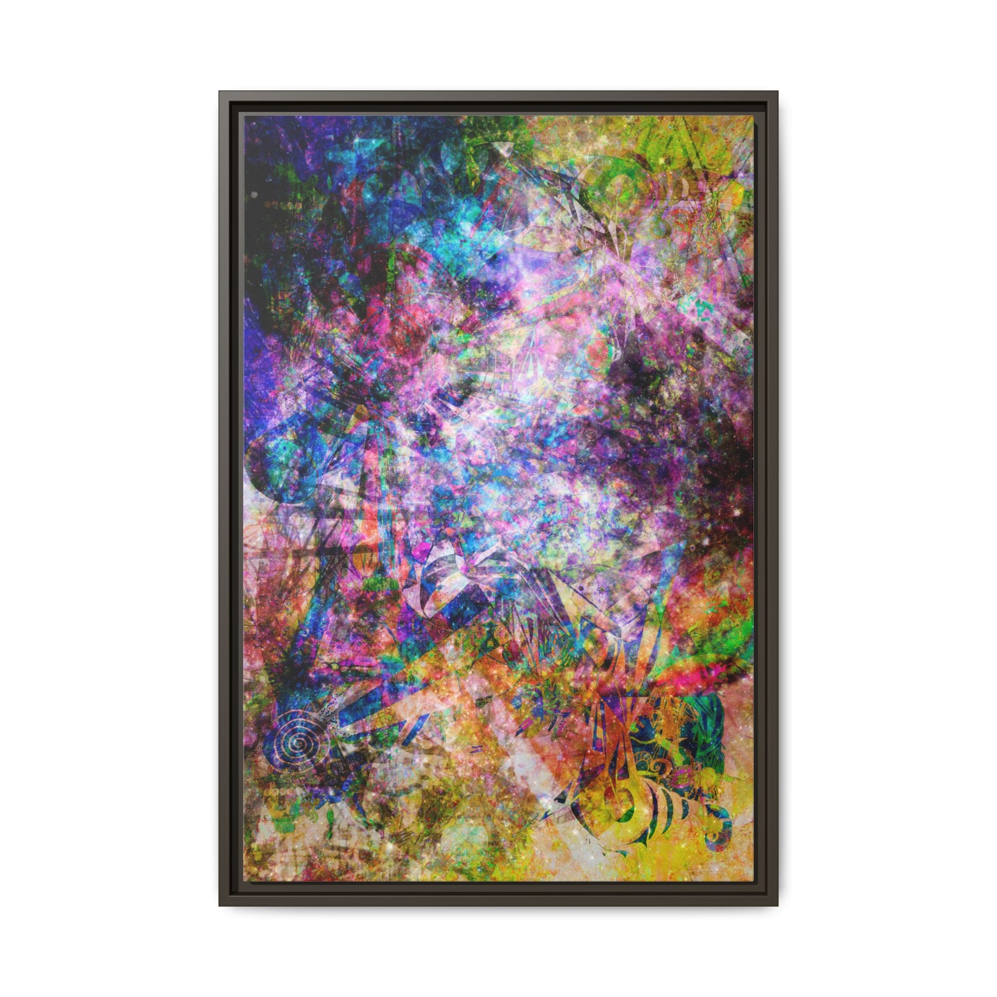 Space Shower 2 Canvas Art – Vibrant Textured Wall Décor
