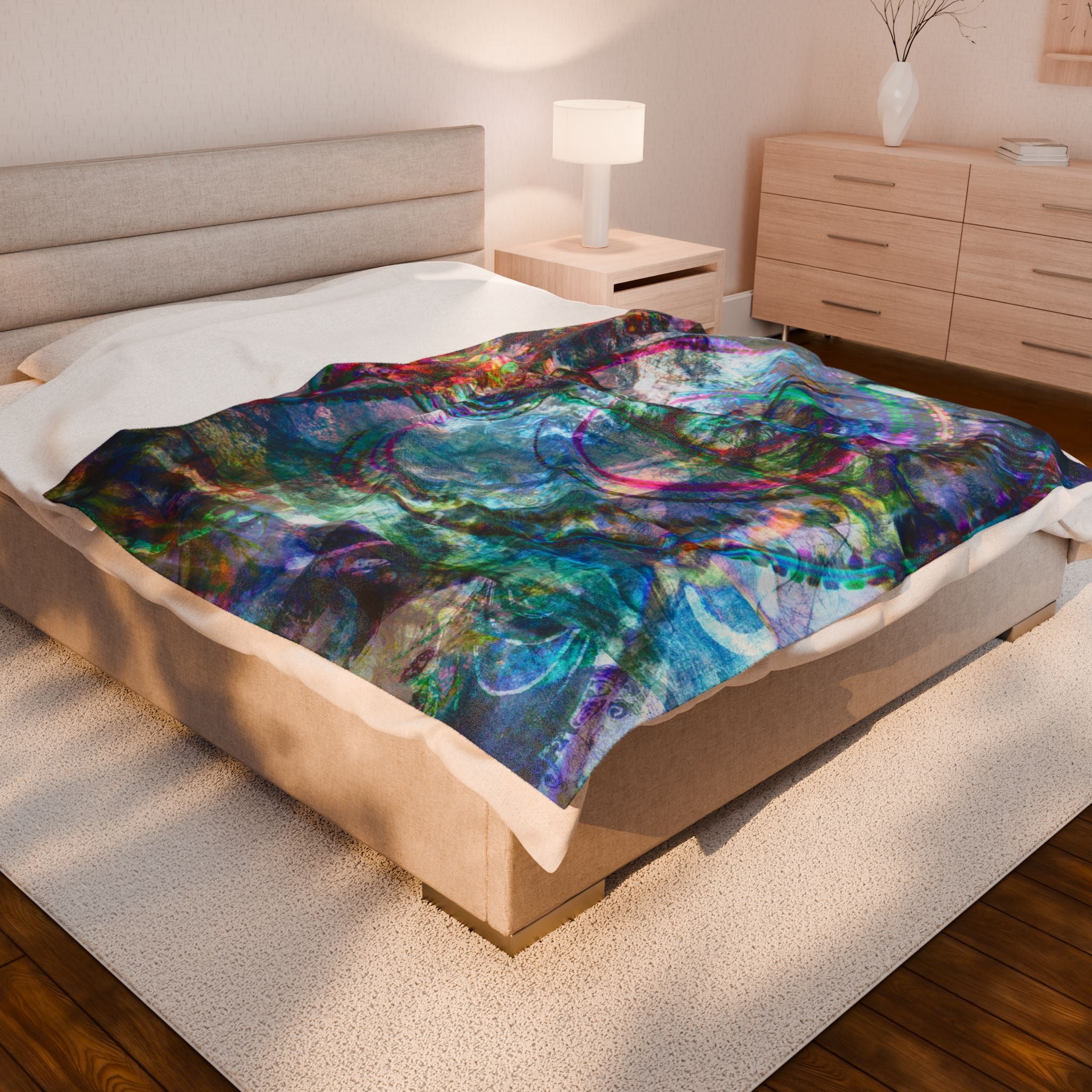 Mega Millionz Plush Blanket — Soft Multicolor Art Throw