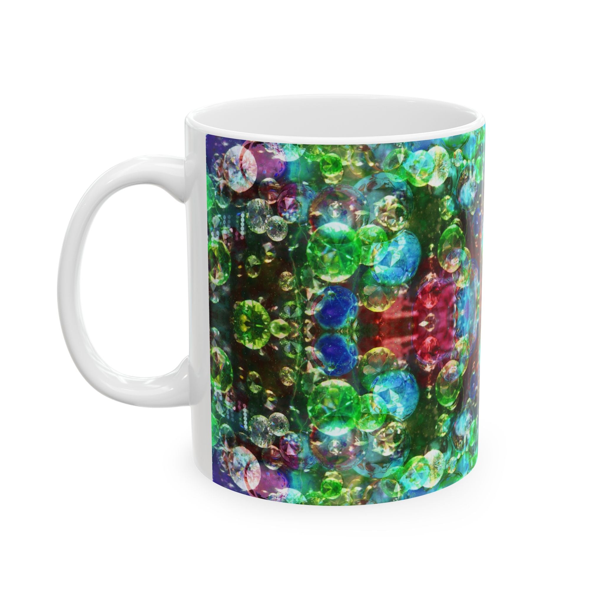 Bubblescope Vision Ceramic Mug – Colorful Abstract 11oz & 15oz
