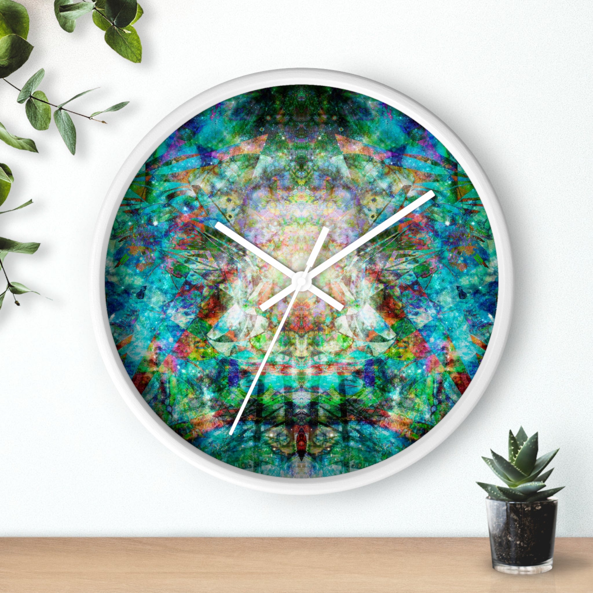 Face Glue Galaxy Hyperdimensional Pin Ball Wall Clock