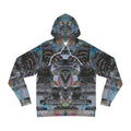Novelty 131 - Abstract Urban Collage Hoodie — Symmetrical Graffiti AOP Pullover