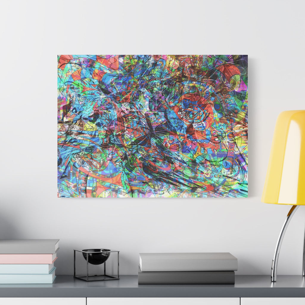 Now You're Stuck 7 Satin Canvas, Stretched