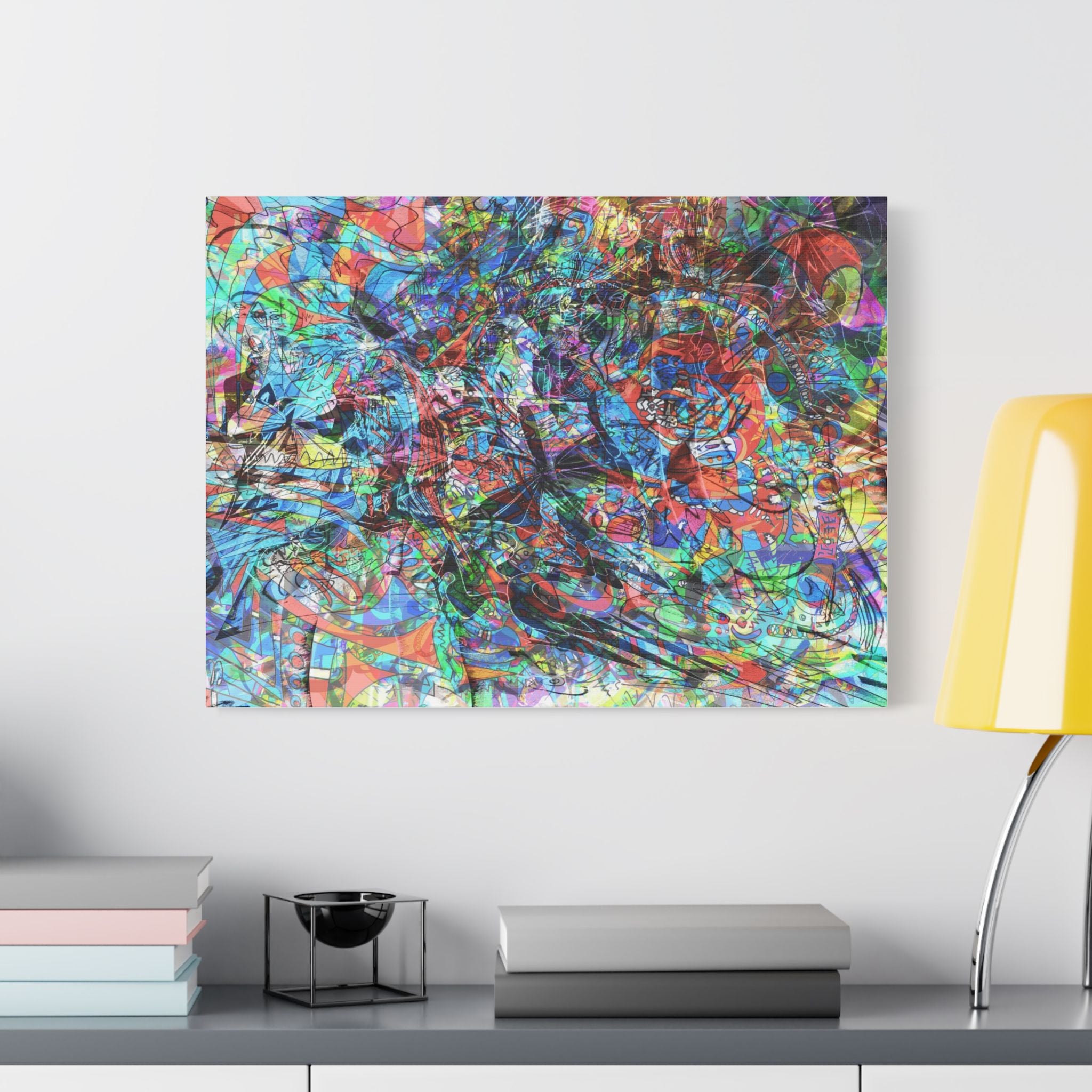 Now You're Stuck 7 Satin Canvas, Stretched