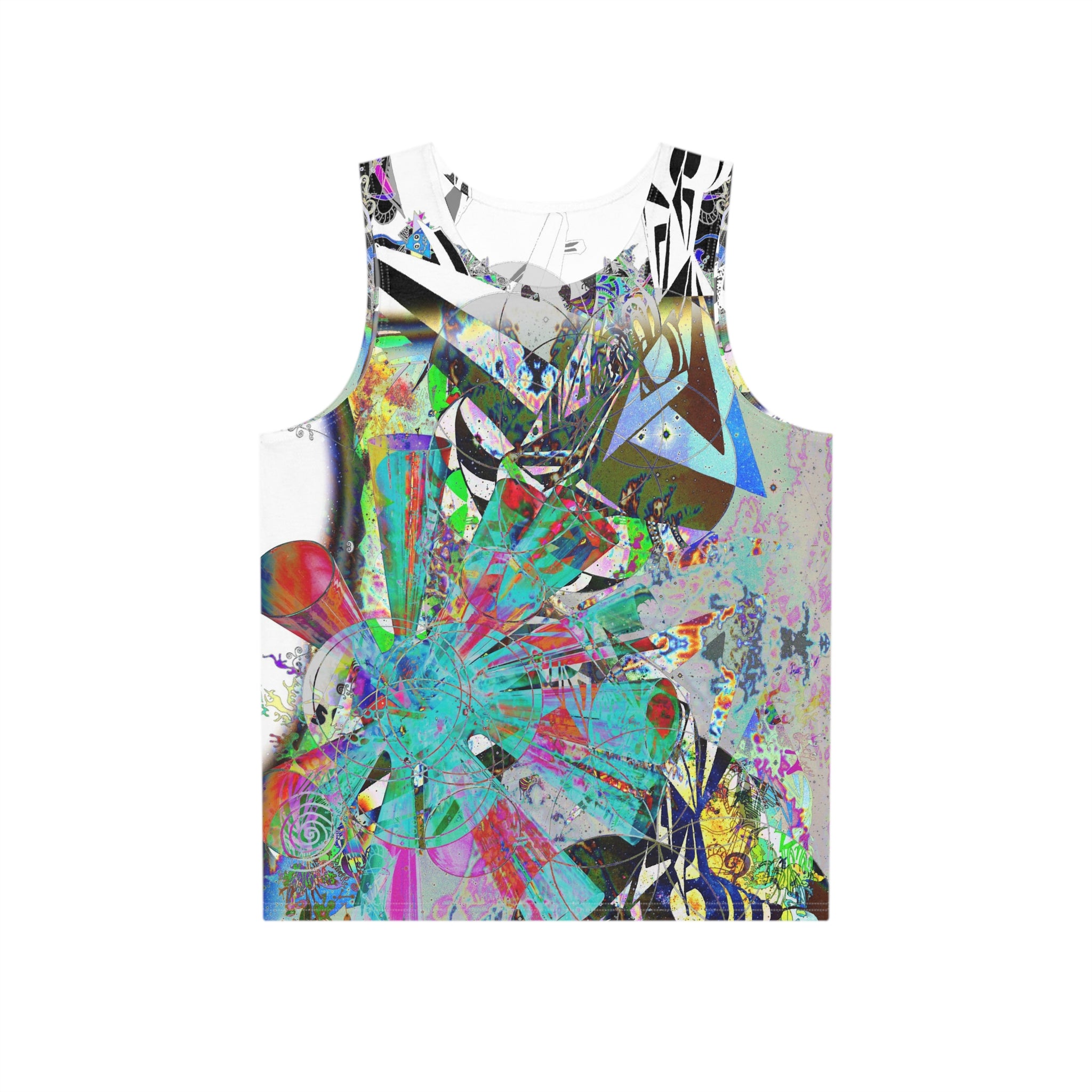 Abstract Floral Explosion Tank — All-Over Print Men's Tank Top