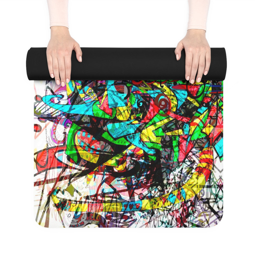 Alien Darkness 20 - Rubber Yoga Mat — Non-Slip Artistic Fitness Mat