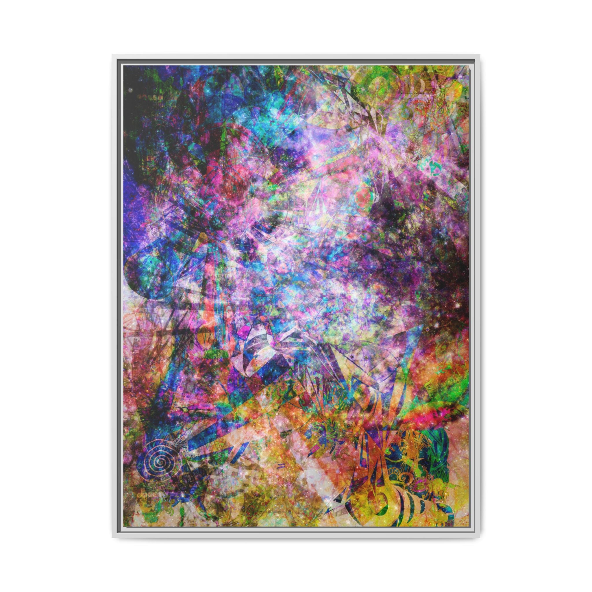 Space Shower 2 Canvas Art – Vibrant Textured Wall Décor
