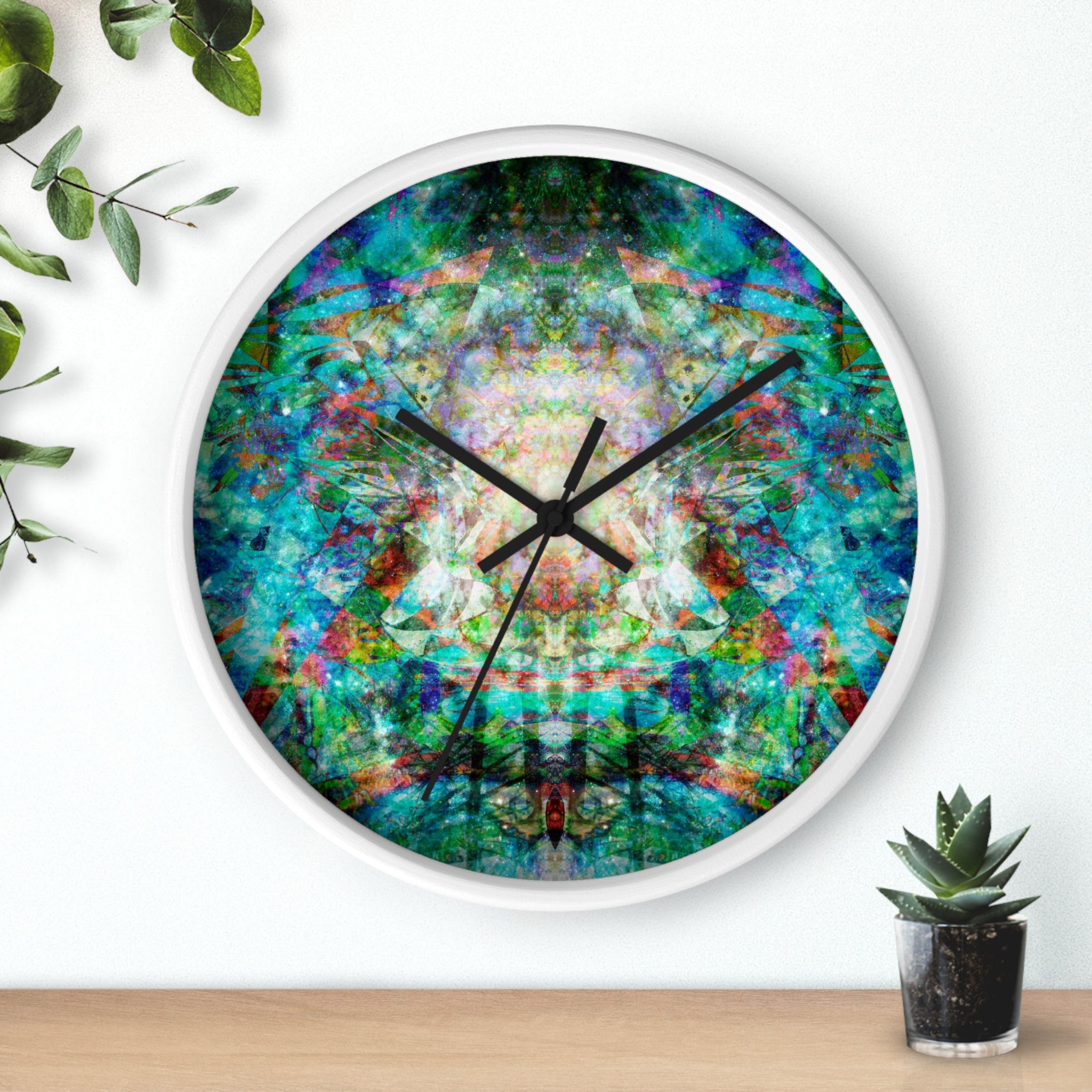 Face Glue Galaxy Hyperdimensional Pin Ball Wall Clock