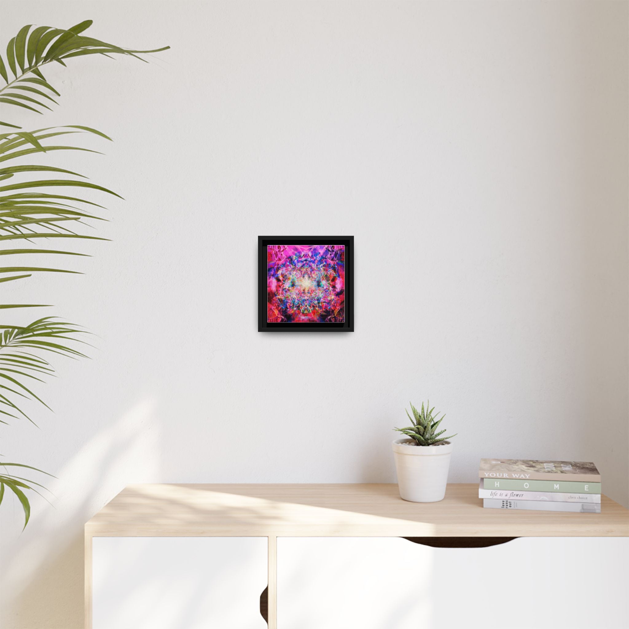 Arashaya Framed Canvas — Vibrant Psychedelic Wall Art