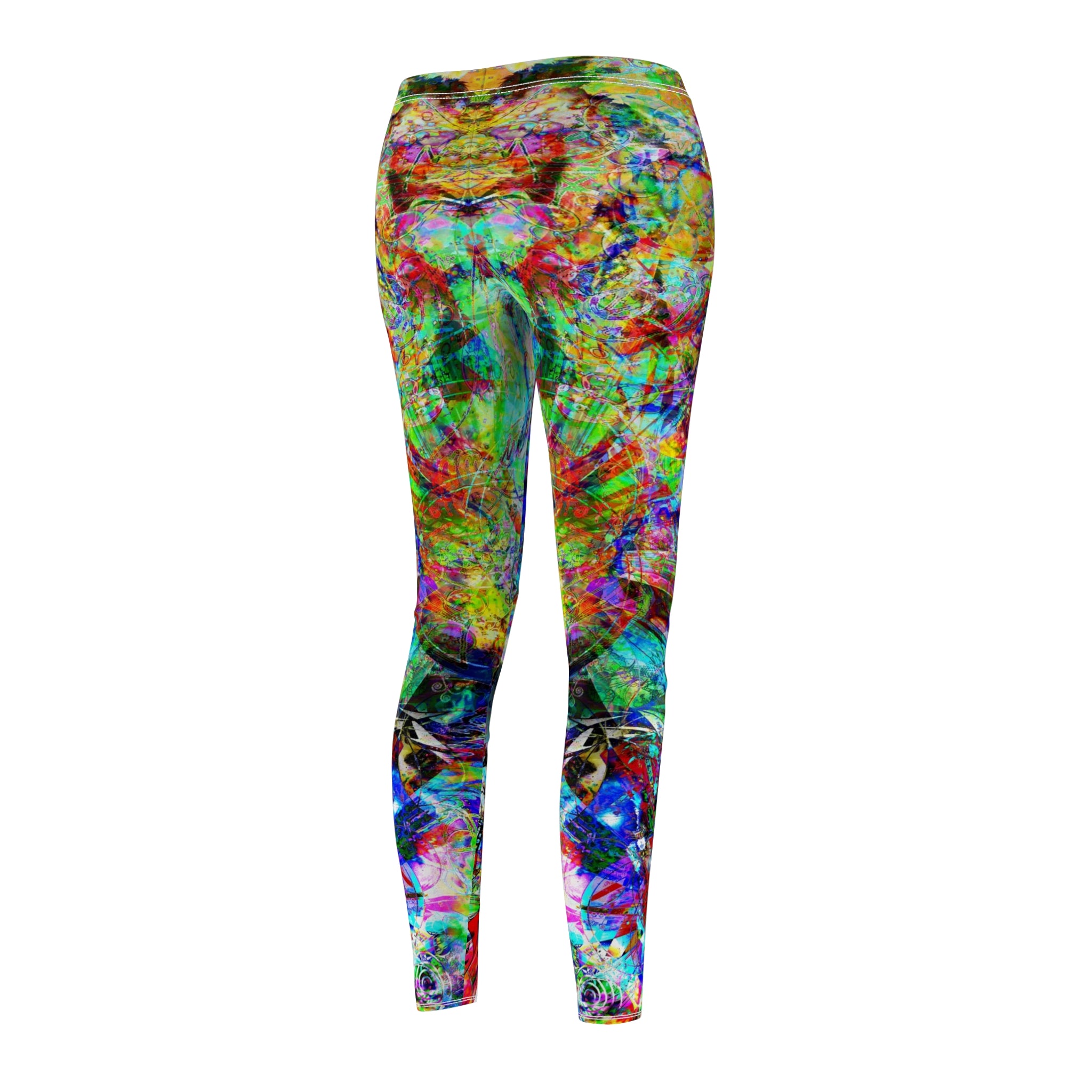 Barfing Beautifully - Women's Cut & Sew Casual Leggings (AOP)