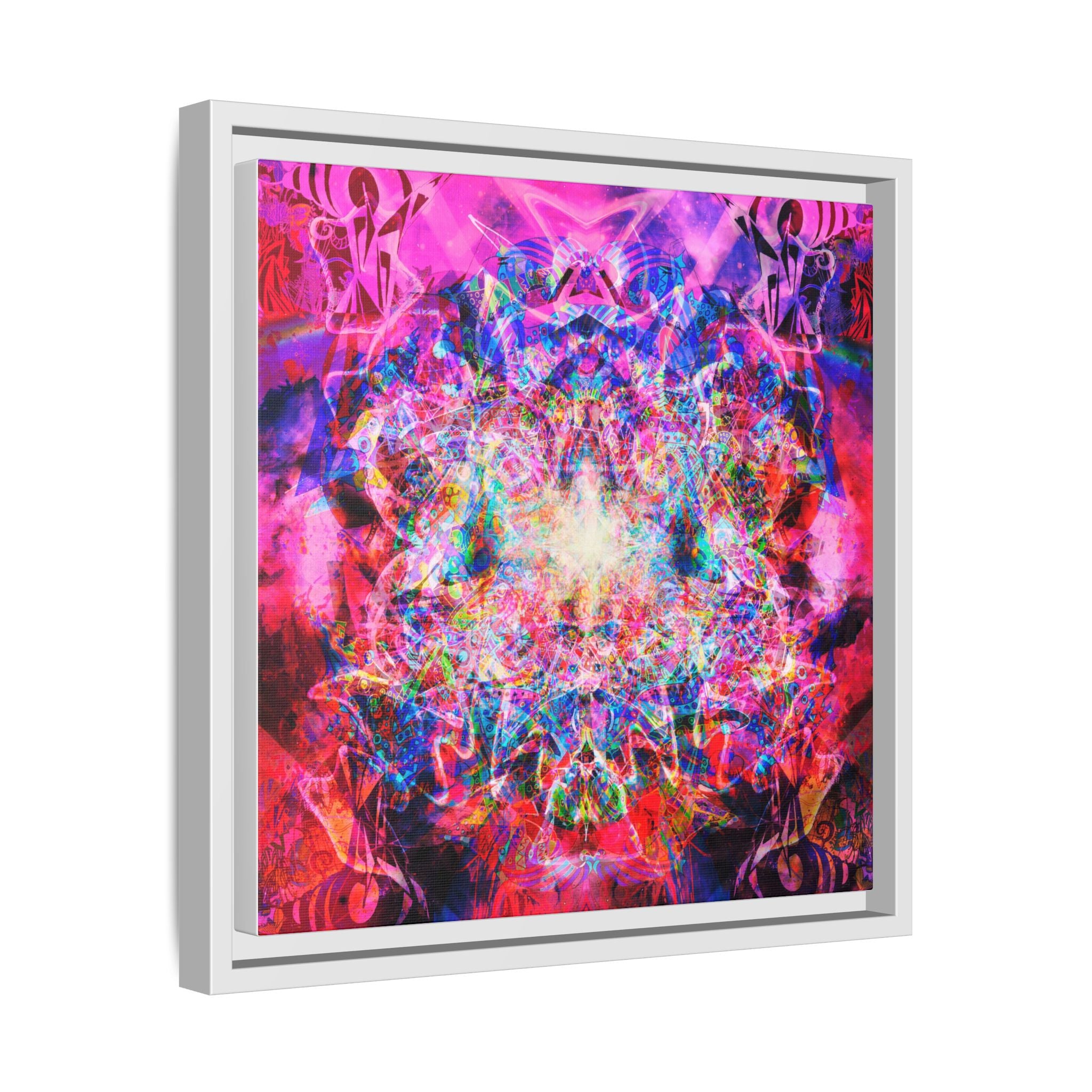 Arashaya Framed Canvas — Vibrant Psychedelic Wall Art
