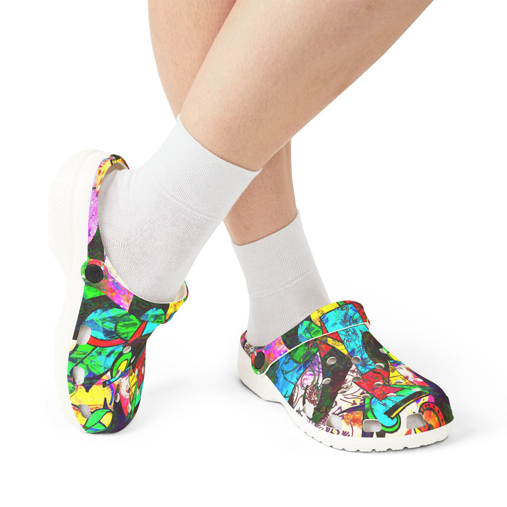 1 Million Dollar Scratch Off - Colorful Abstract Art EVA Clogs