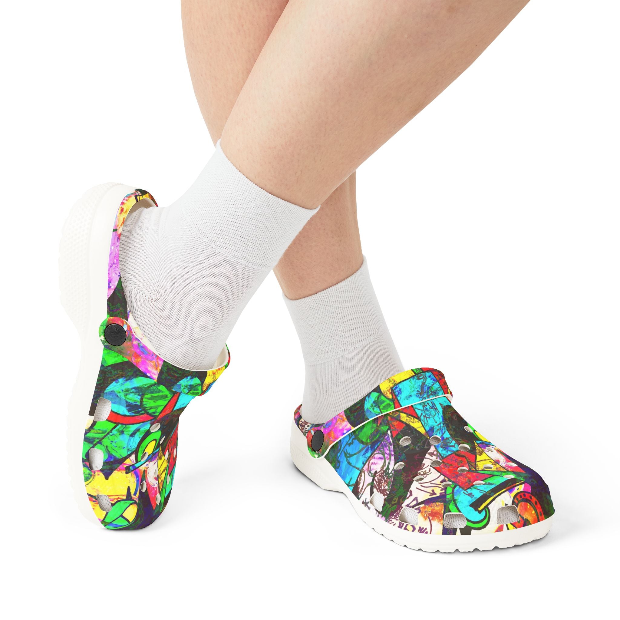 1 Million Dollar Scratch Off - Colorful Abstract Art EVA Clogs