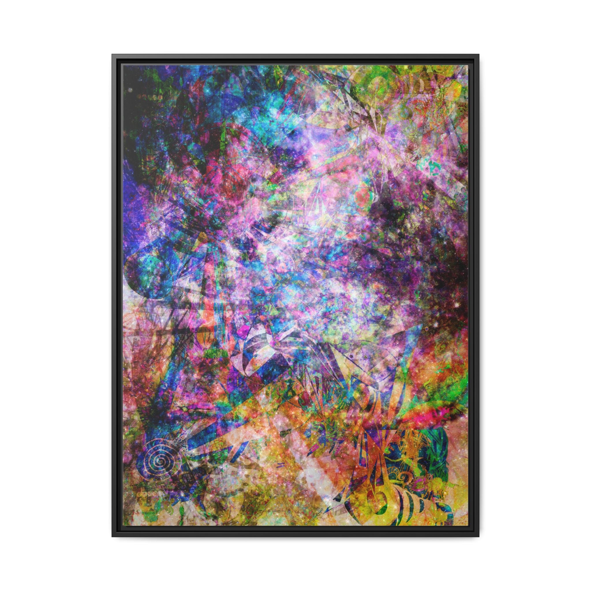 Space Shower 2 Canvas Art – Vibrant Textured Wall Décor