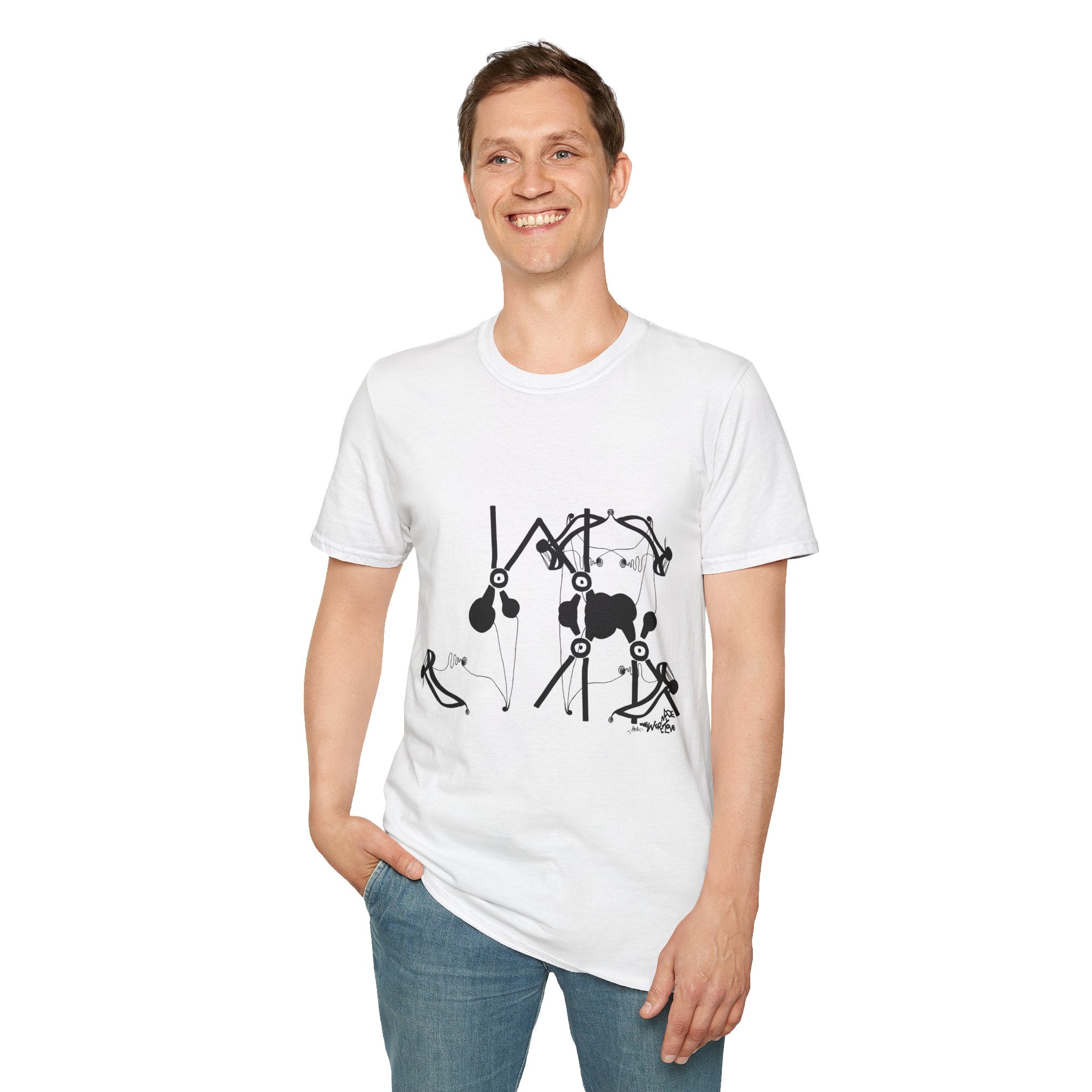 Dot Meets Dot Unisex Softstyle T-Shirt