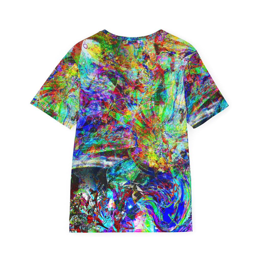 Barfing Beautifully - Abstract Neon Splash Men's Sports Jersey