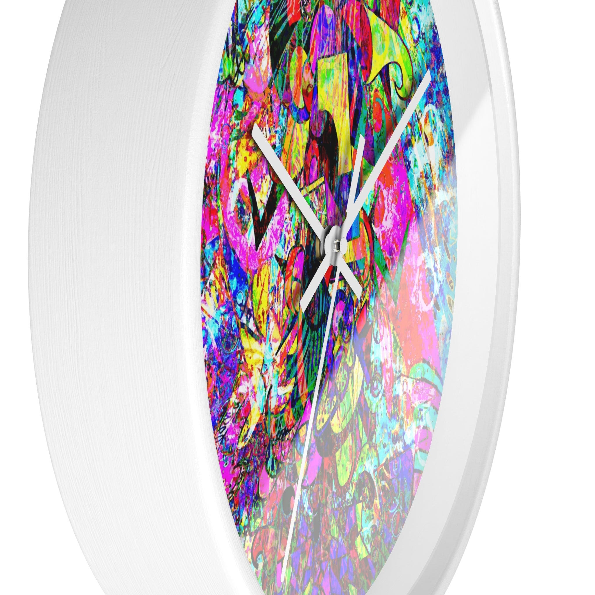 Love Monster - Psychedelic Abstract Wall Clock — Vibrant Colorful Art Clock