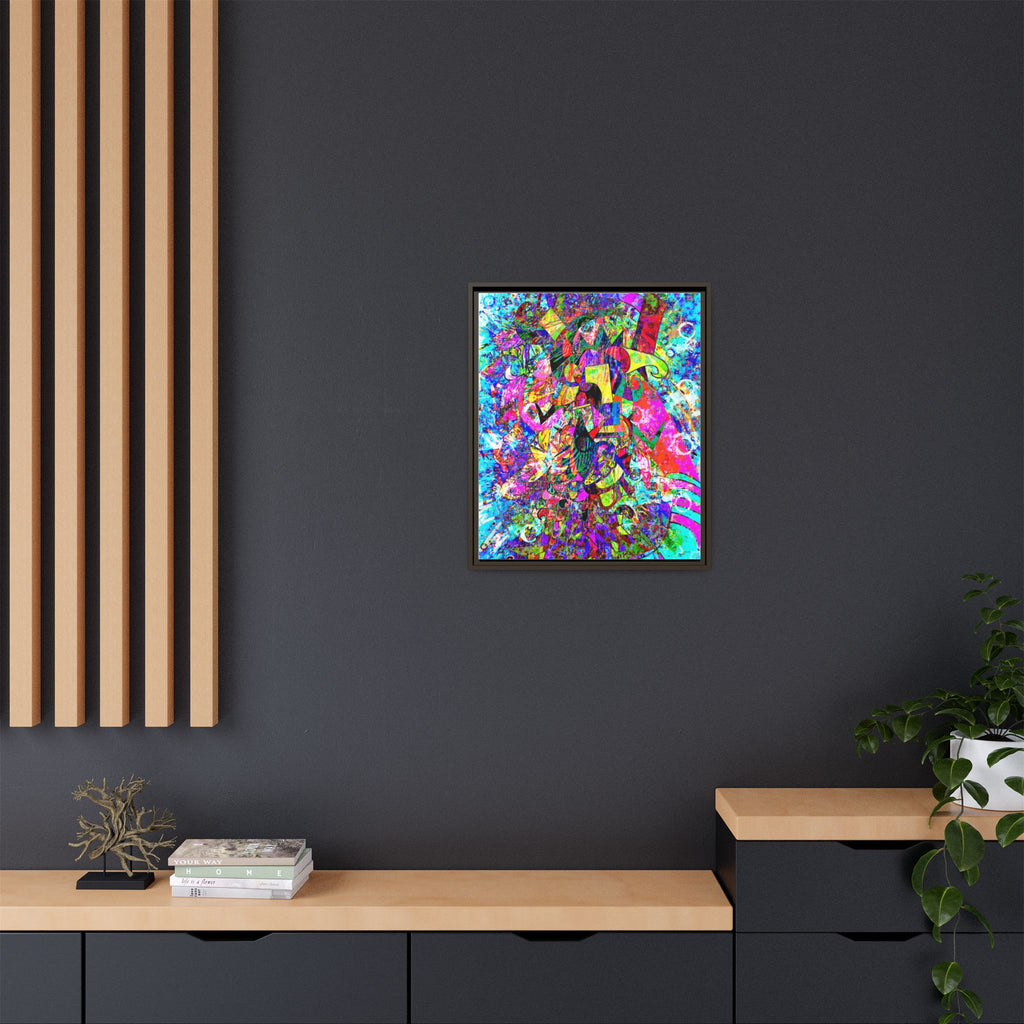 Love Monster Matte Canvas, Framed (Multi-color)