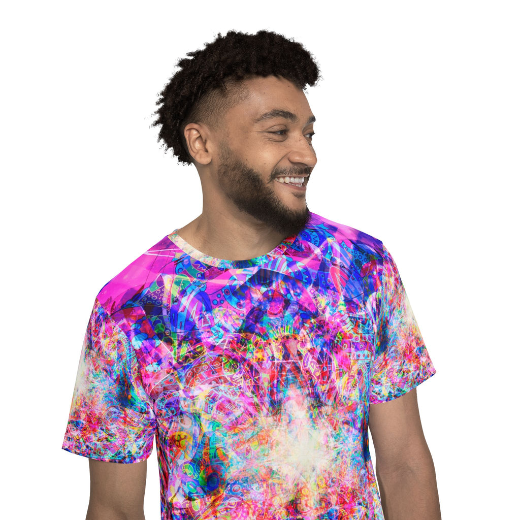 Arashaya - Psychedelic Kaleidoscope Men's Sports Jersey — All-Over Print - Super Vibrant
