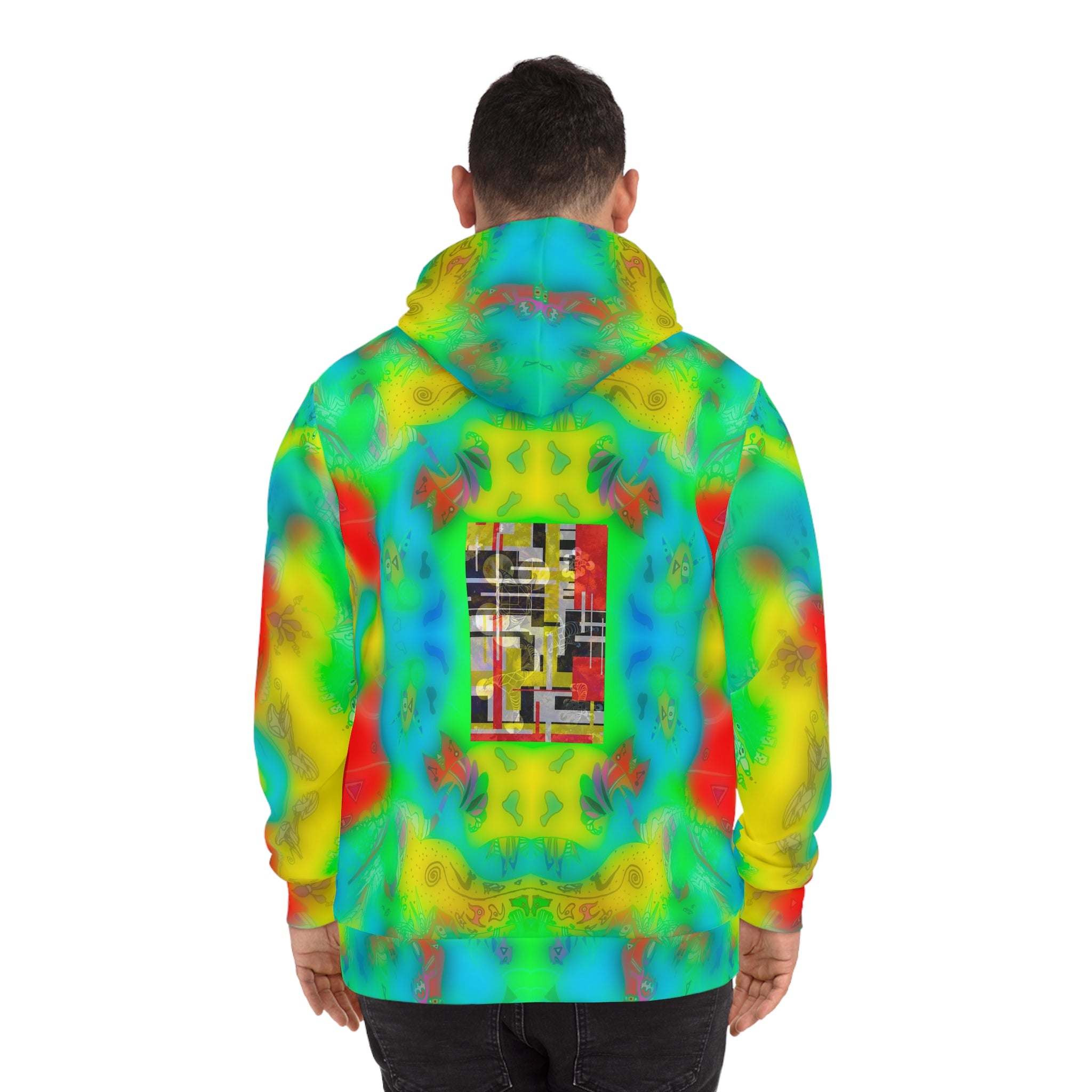 Super Novelty 453 - Psychedelic Tie-Dye Hoodie — Vibrant Abstract Graphic Pullover