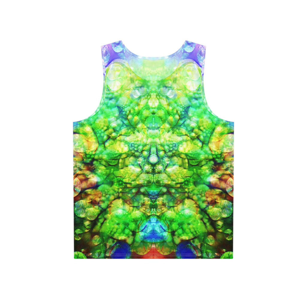 BASS IMMORTAL 30 - Psychedelic Green Marble Tank — Men's All-Over Print Festival Tank