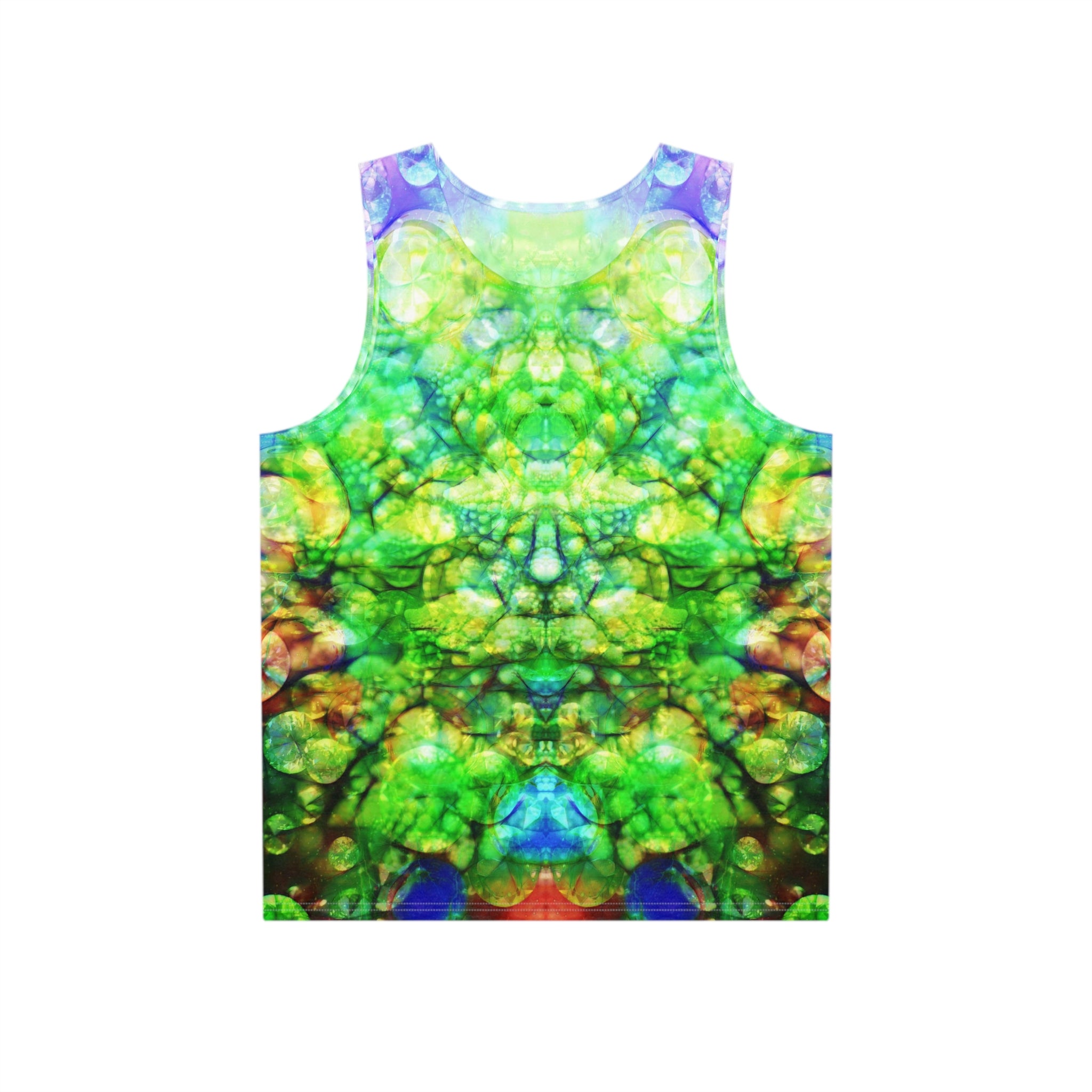BASS IMMORTAL 30 - Psychedelic Green Marble Tank — Men's All-Over Print Festival Tank