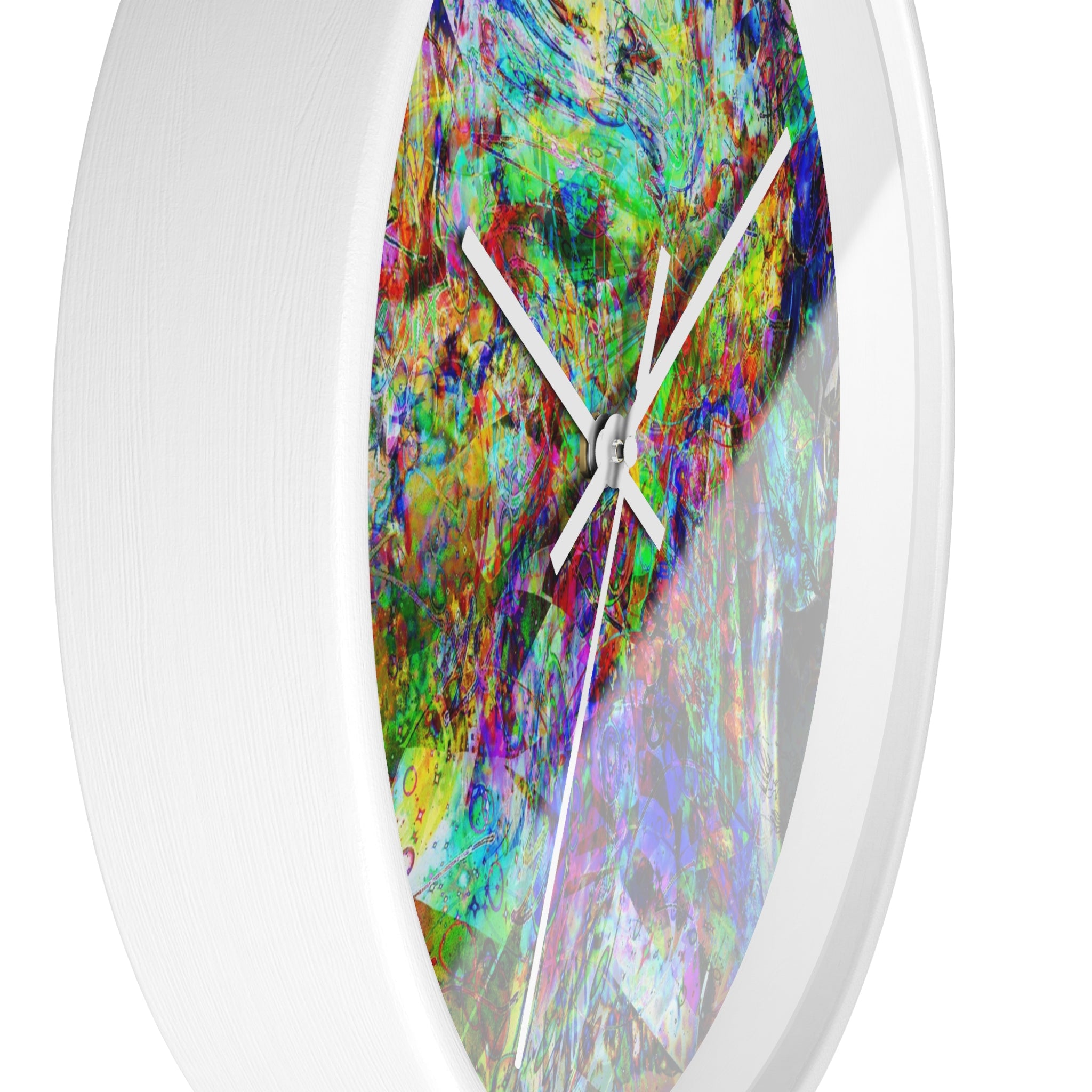 Barfing Beautifully Wall Clock — Colorful Art Timepiece