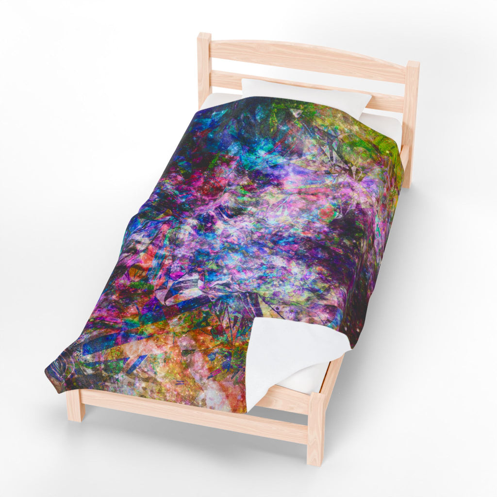 Space Shower 2 Plush Blanket