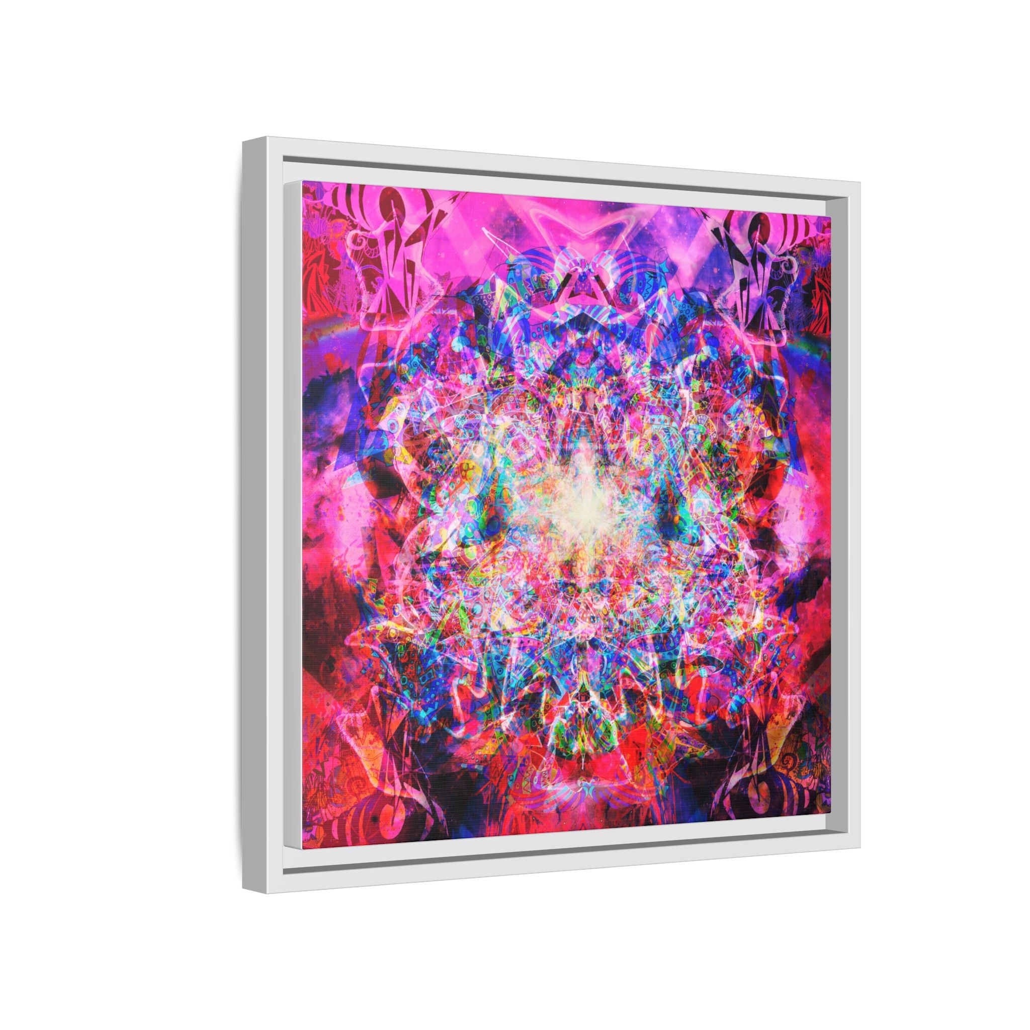 Arashaya Framed Canvas — Vibrant Psychedelic Wall Art