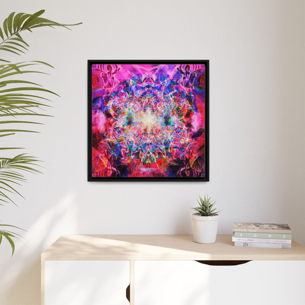 Arashaya Framed Canvas — Vibrant Psychedelic Wall Art