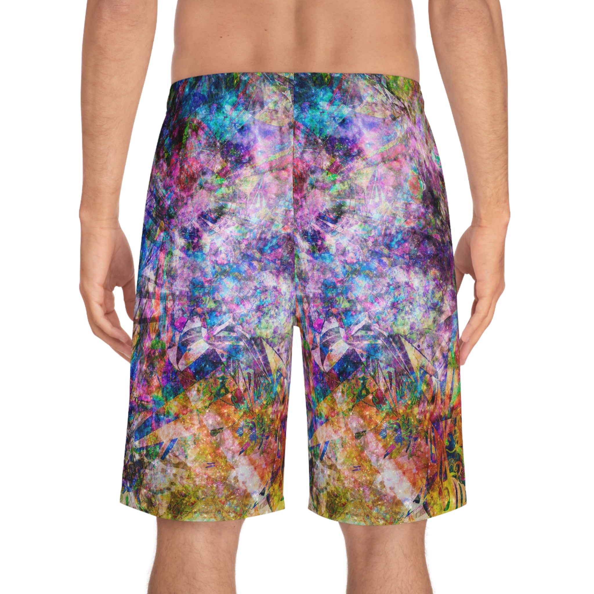 Space Shower 2 Men's Board Shorts