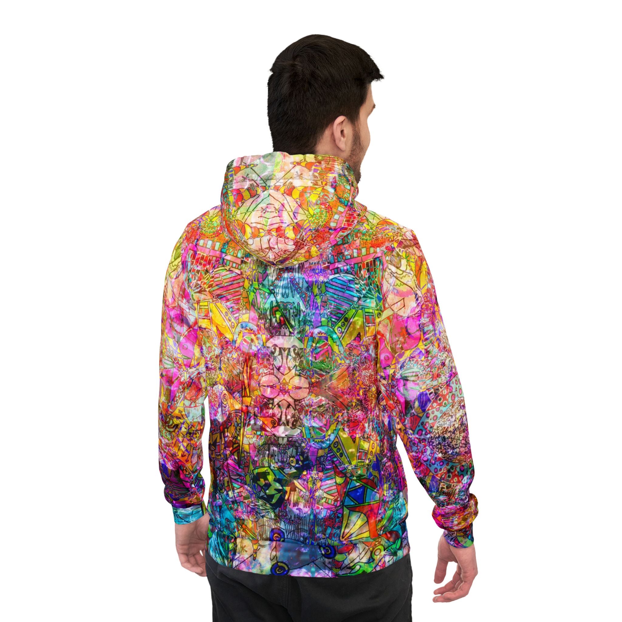 Dance Like There's No Tomorrow - Vibrant Abstract All-Over Print Hoodie
