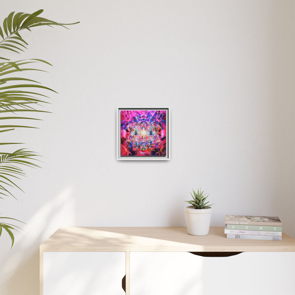 Arashaya Framed Canvas — Vibrant Psychedelic Wall Art