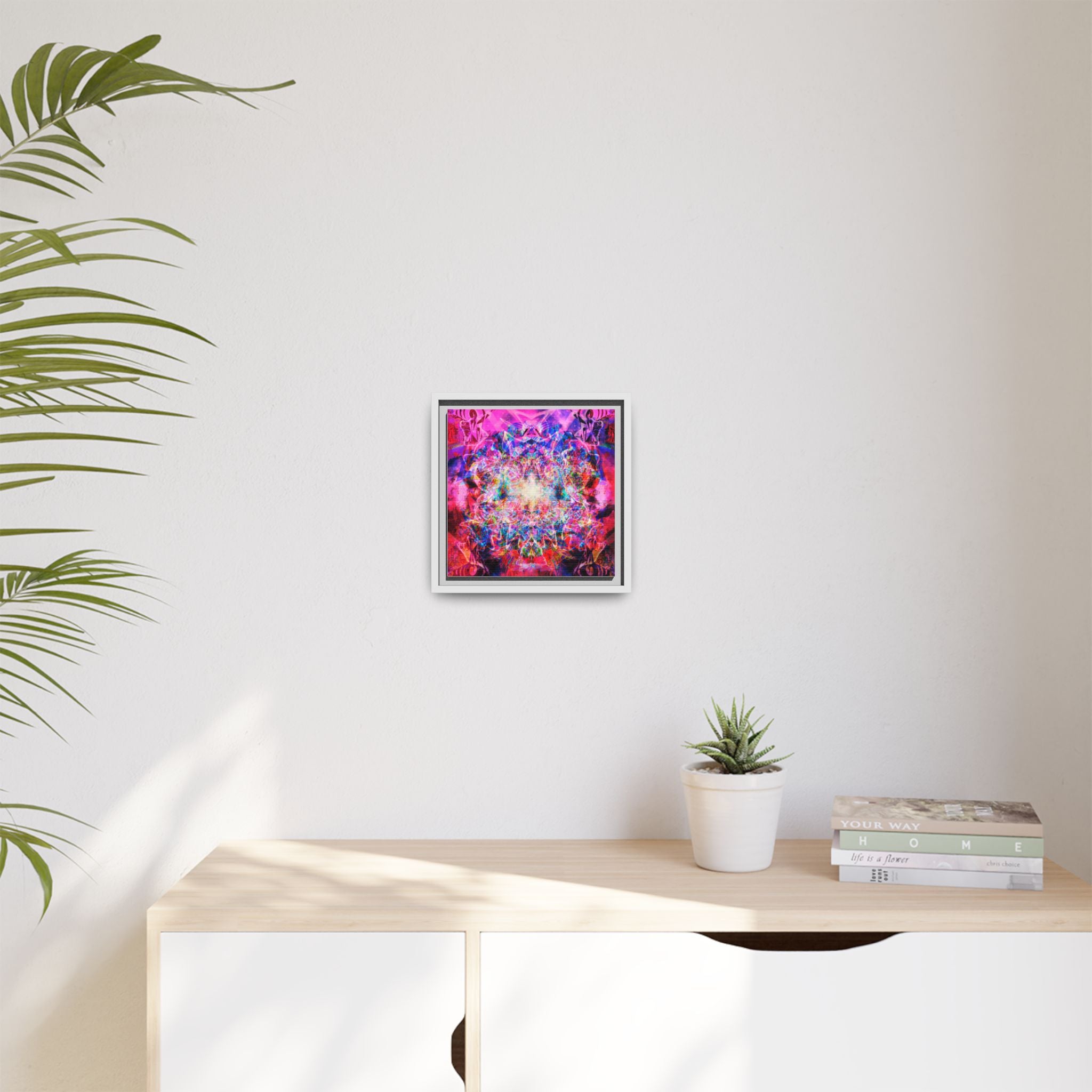 Arashaya Framed Canvas — Vibrant Psychedelic Wall Art