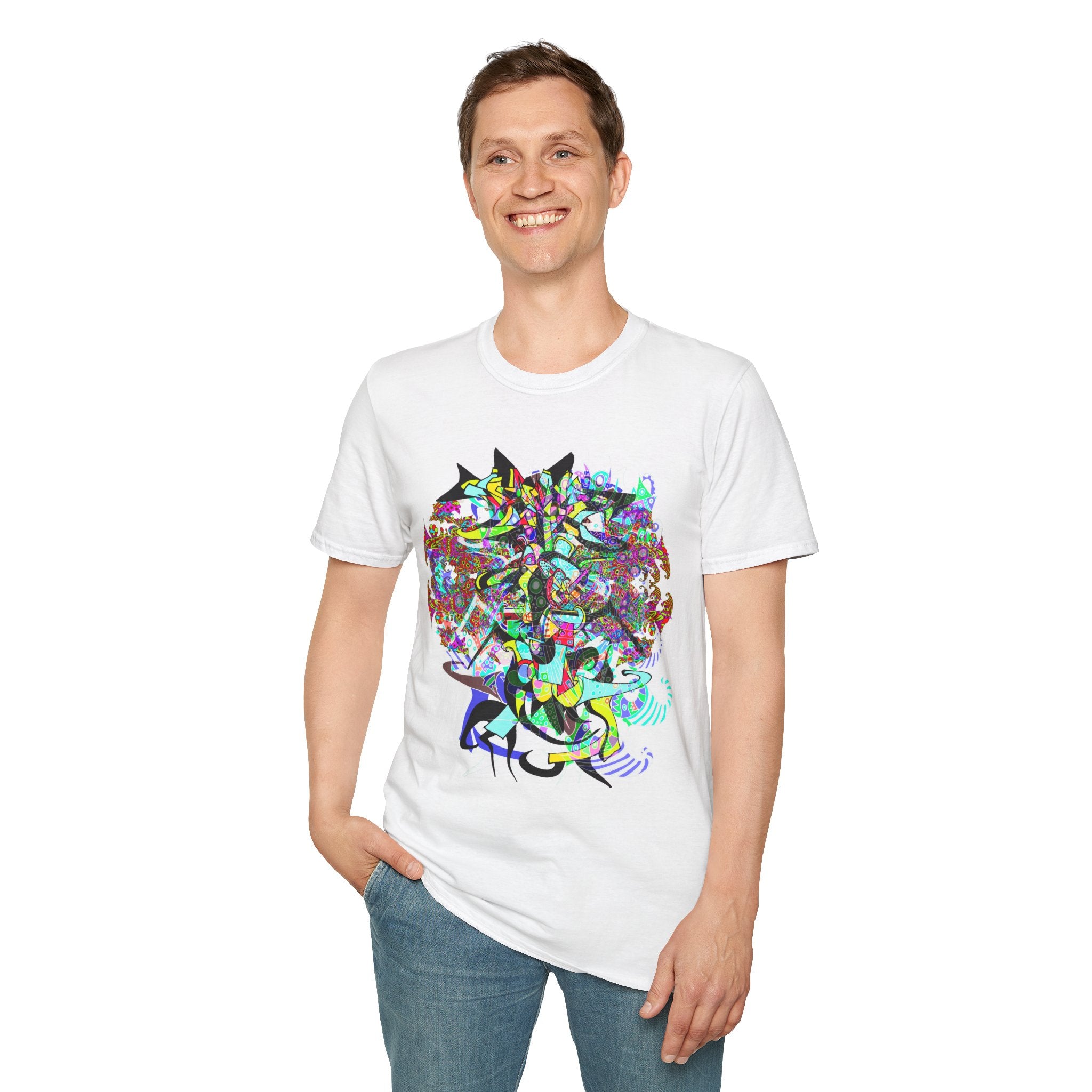 Hyperdimensional Wind 15 T-Shirt — Colorful Trippy Art Tee