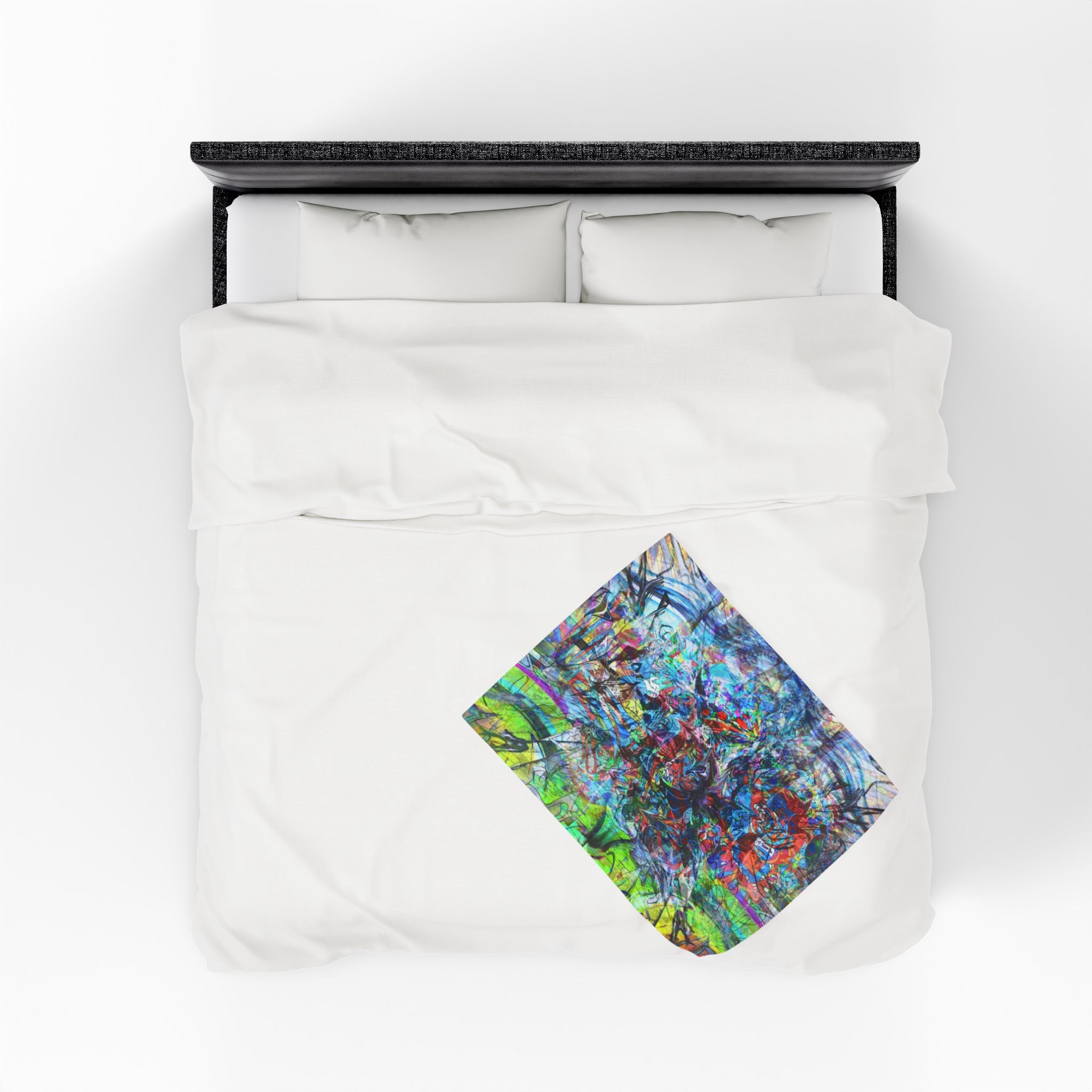 Now You're Stuck 44 Plush Blanket – Vibrant Psychedelic Throw for Home, Dorm & Gifts