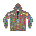 D Tizzle Athletic Hoodie — All-Over Print Vibrant Pattern