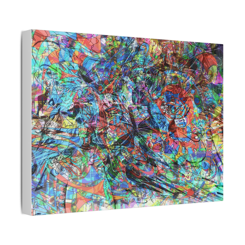 Now You're Stuck 7 Satin Canvas, Stretched