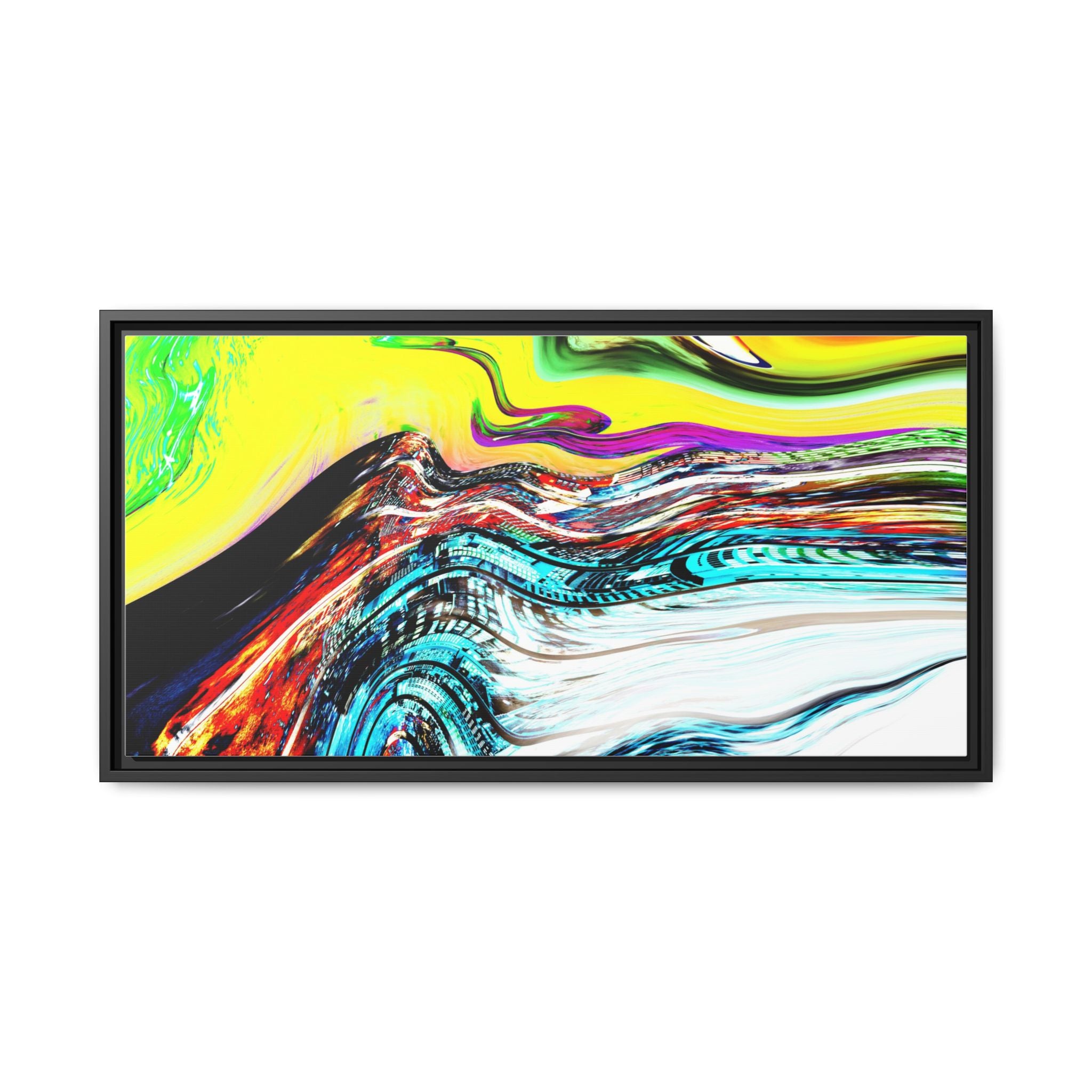 Slip And Slide Matte Canvas Framed Wall Art