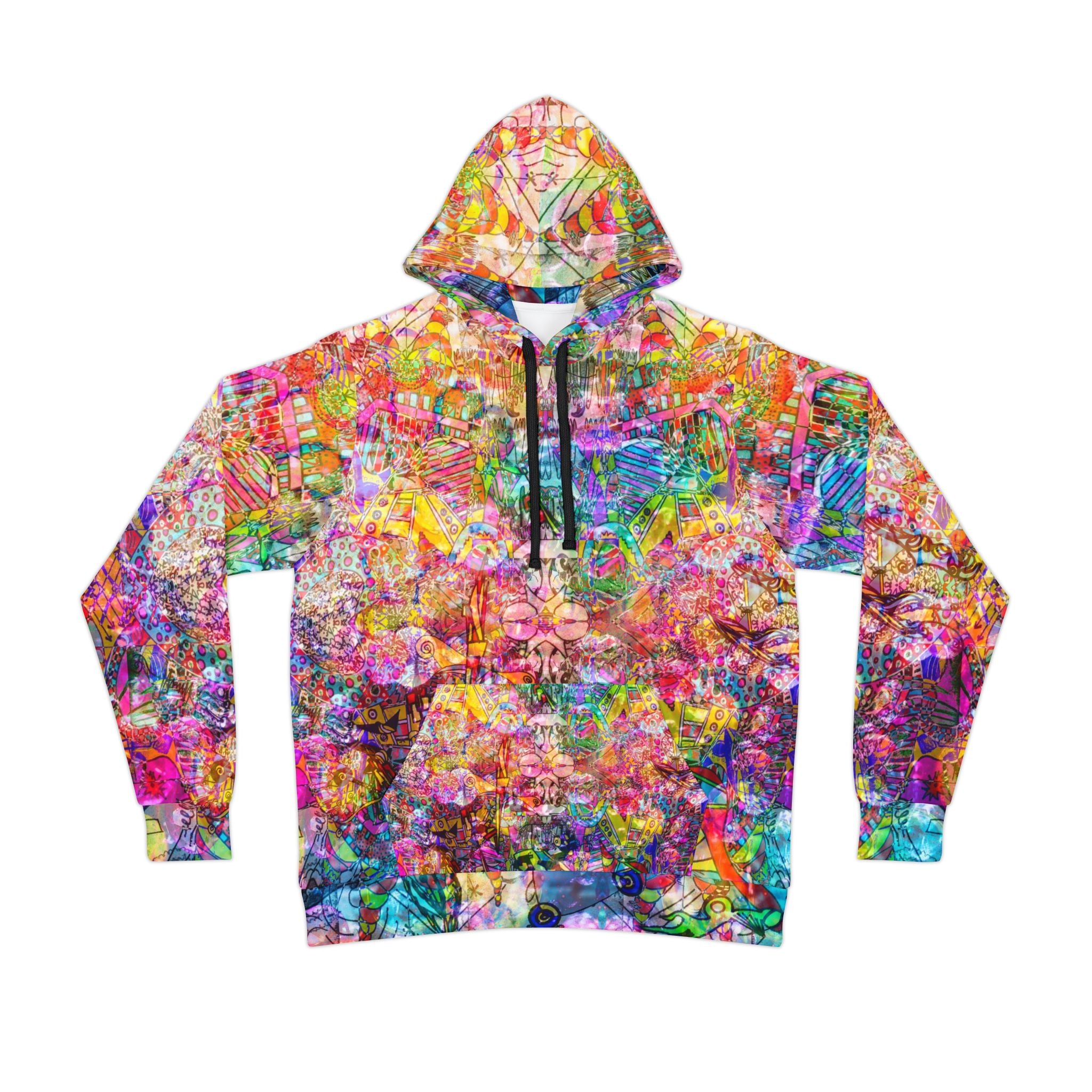 Dance Like There's No Tomorrow - Vibrant Abstract All-Over Print Hoodie