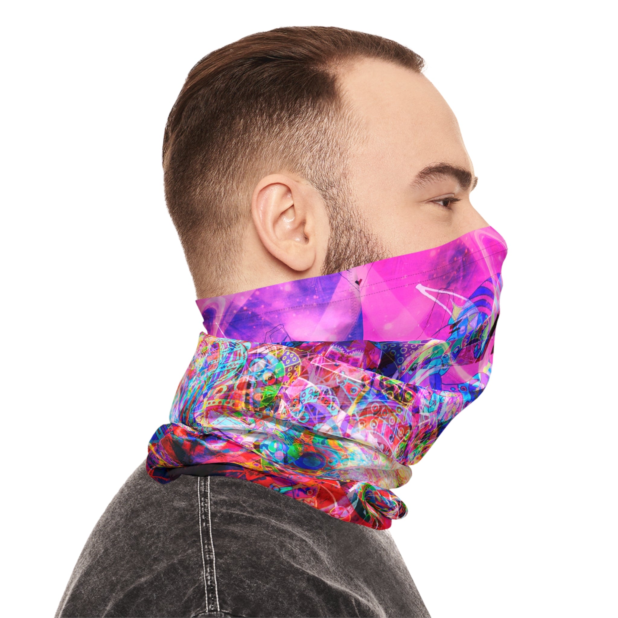 Arashaya Neck Gaiter — Vibrant Abstract Face Covering