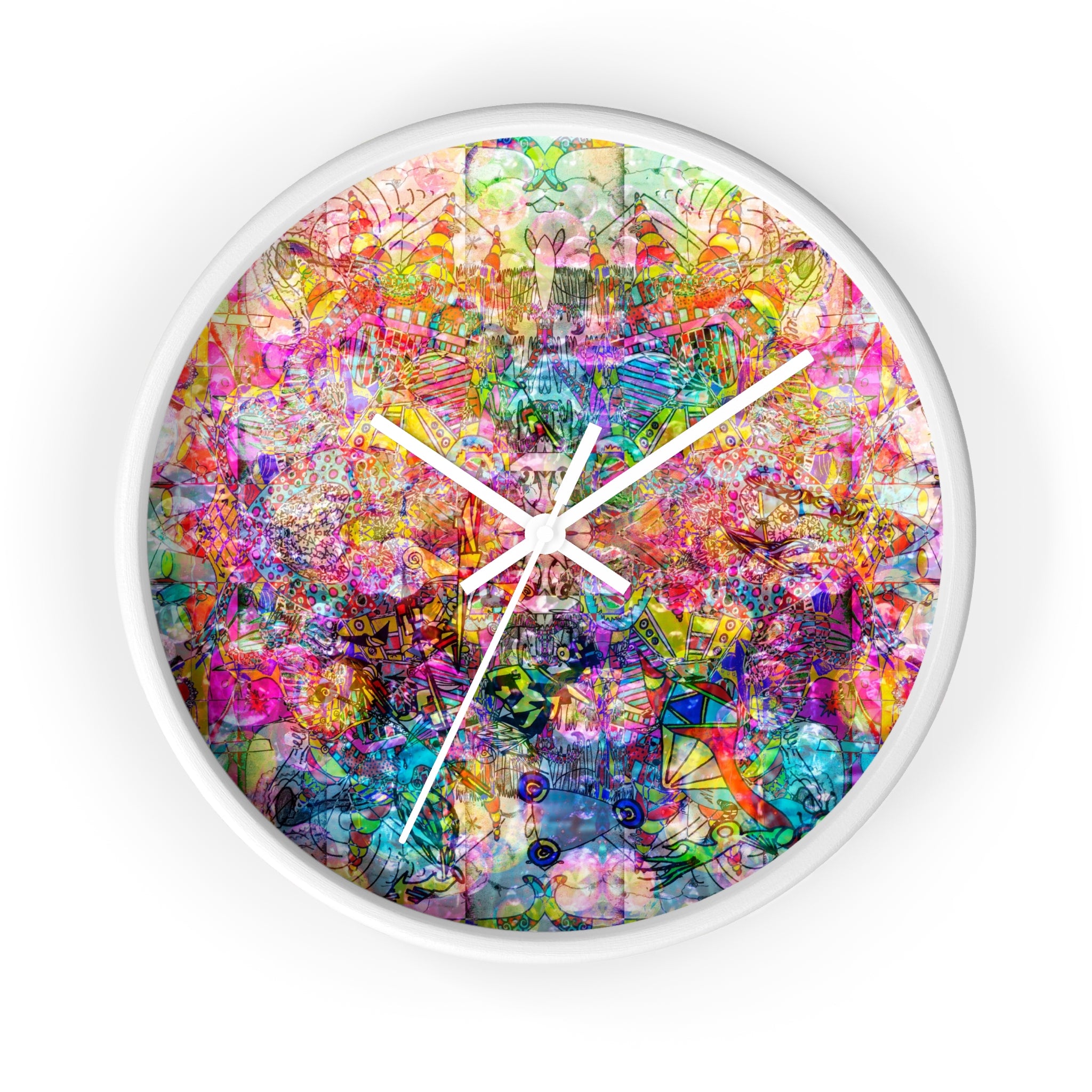Dance Like There's No Tomorrow - Vibrant  Wall Clock — Colorful Abstract Art Timepiece