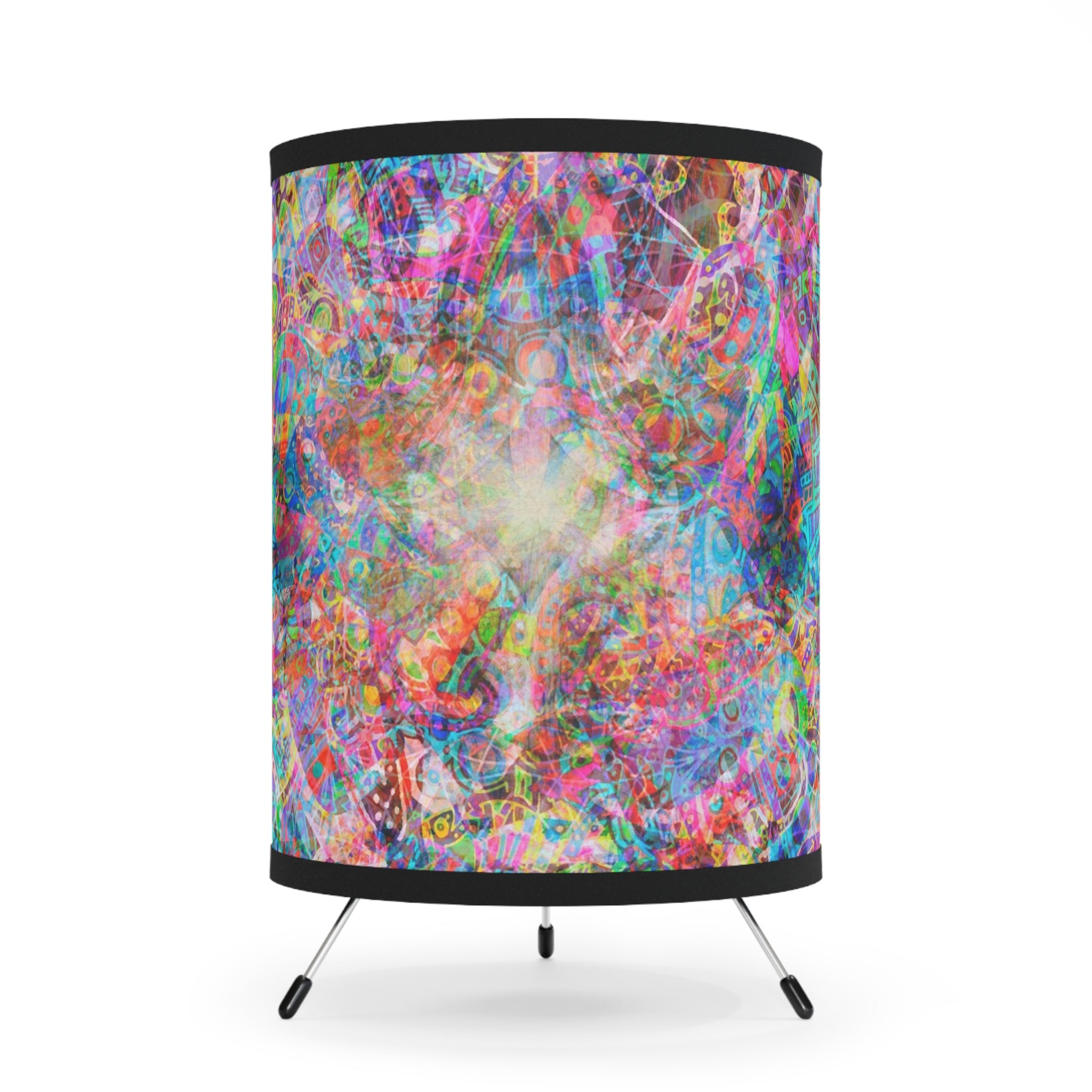 Arashaya 2 Tripod Lamp with High-Res Printed Shade, US\CA plug