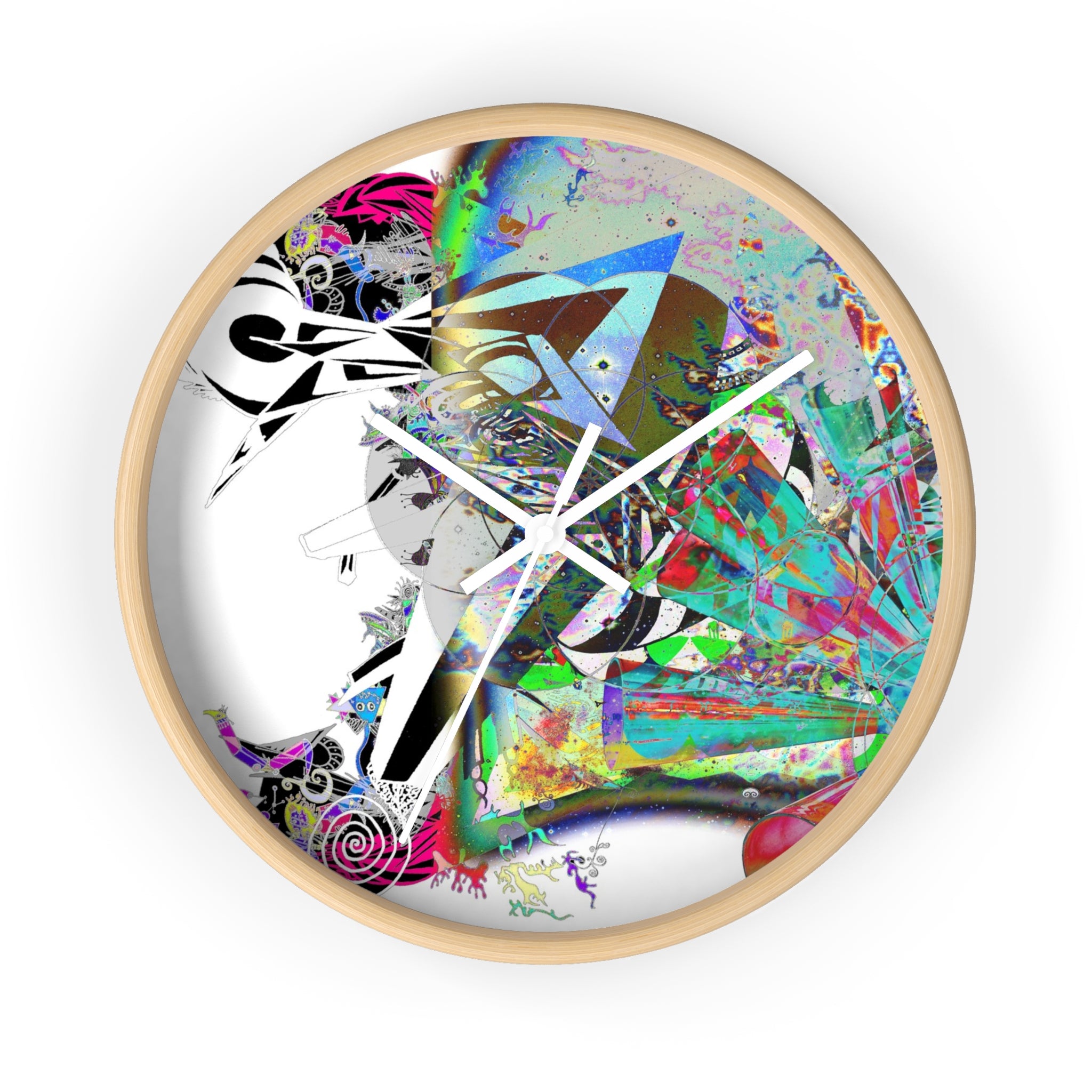 Spin Art Wall Clock