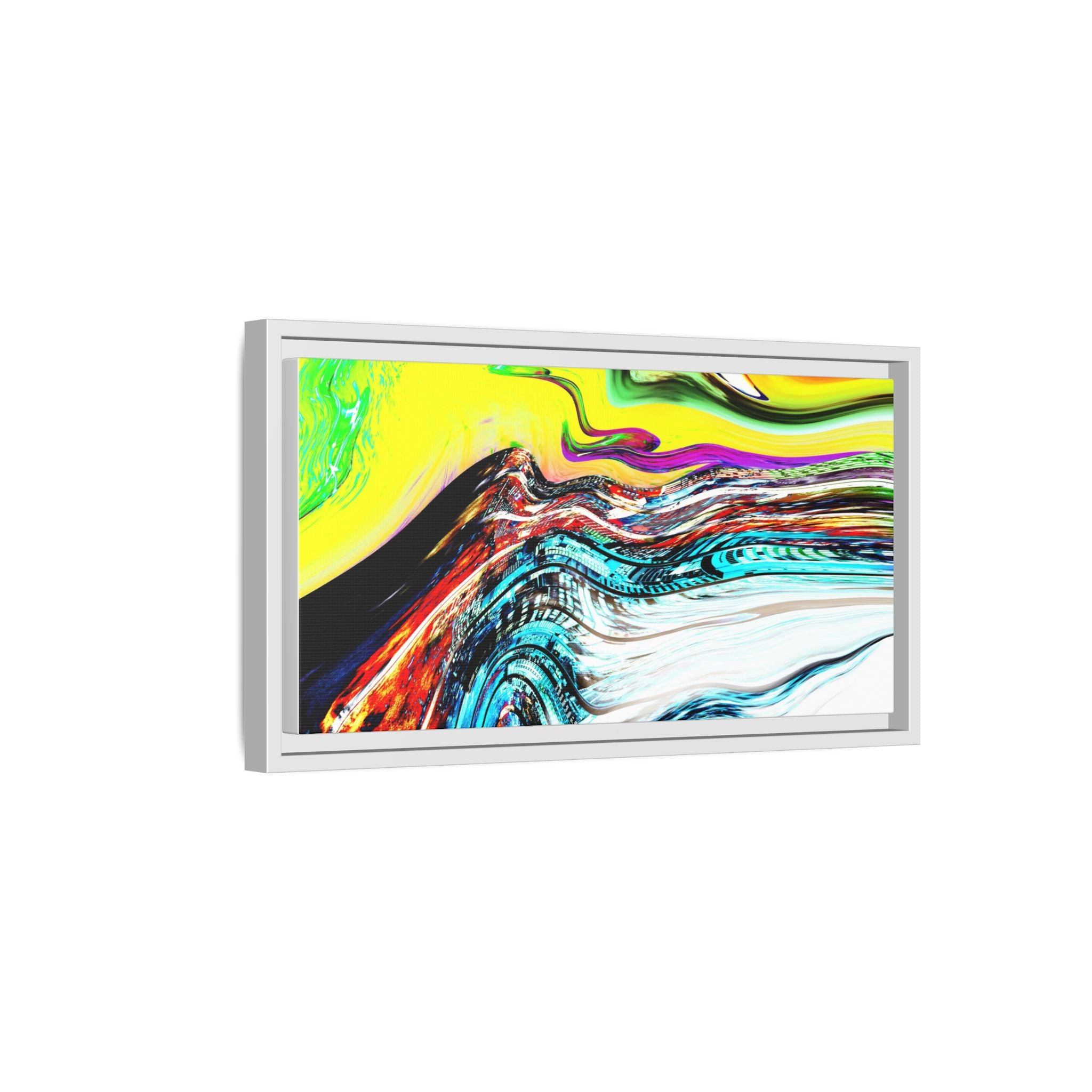 Slip And Slide Matte Canvas Framed Wall Art