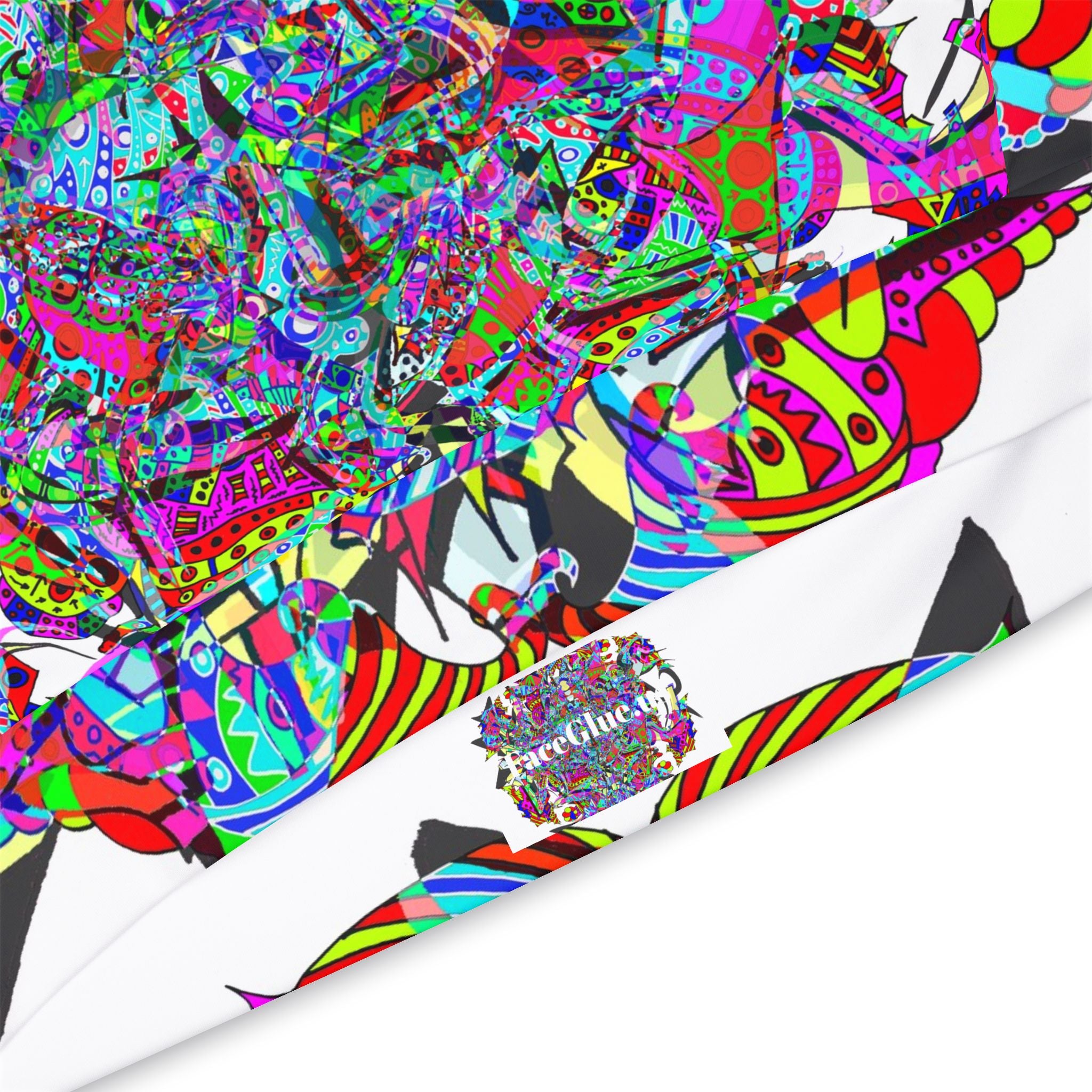 Neon Waffle Monster 12 Athletic Hoodie