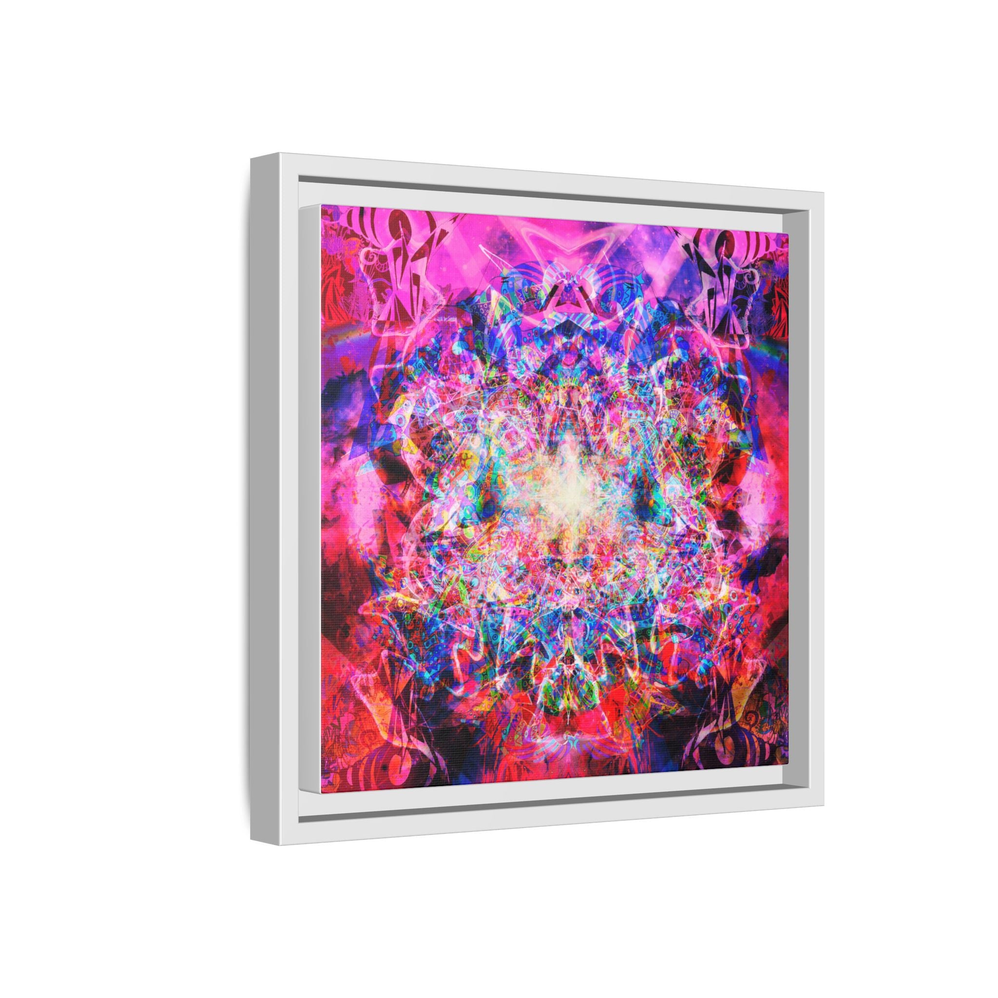 Arashaya Framed Canvas — Vibrant Psychedelic Wall Art