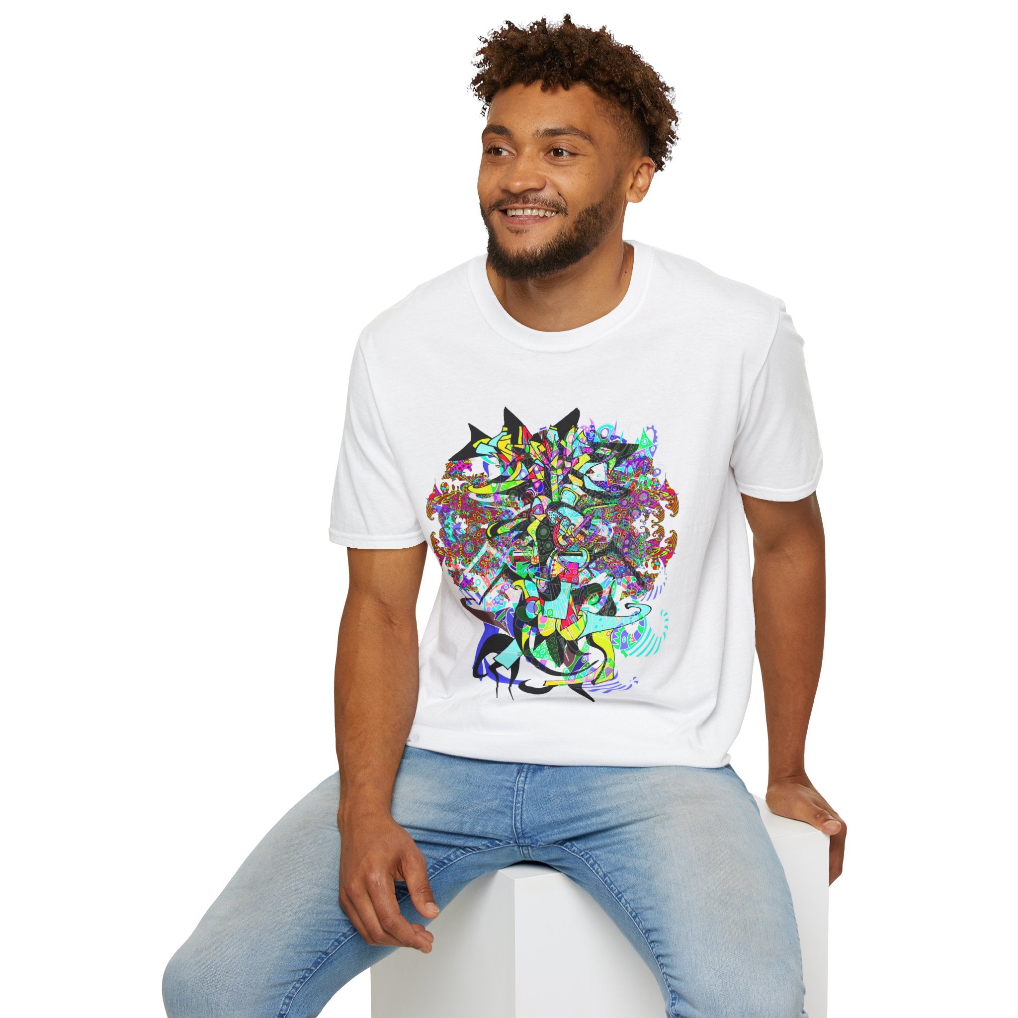 Hyperdimensional Wind 15 T-Shirt — Colorful Trippy Art Tee
