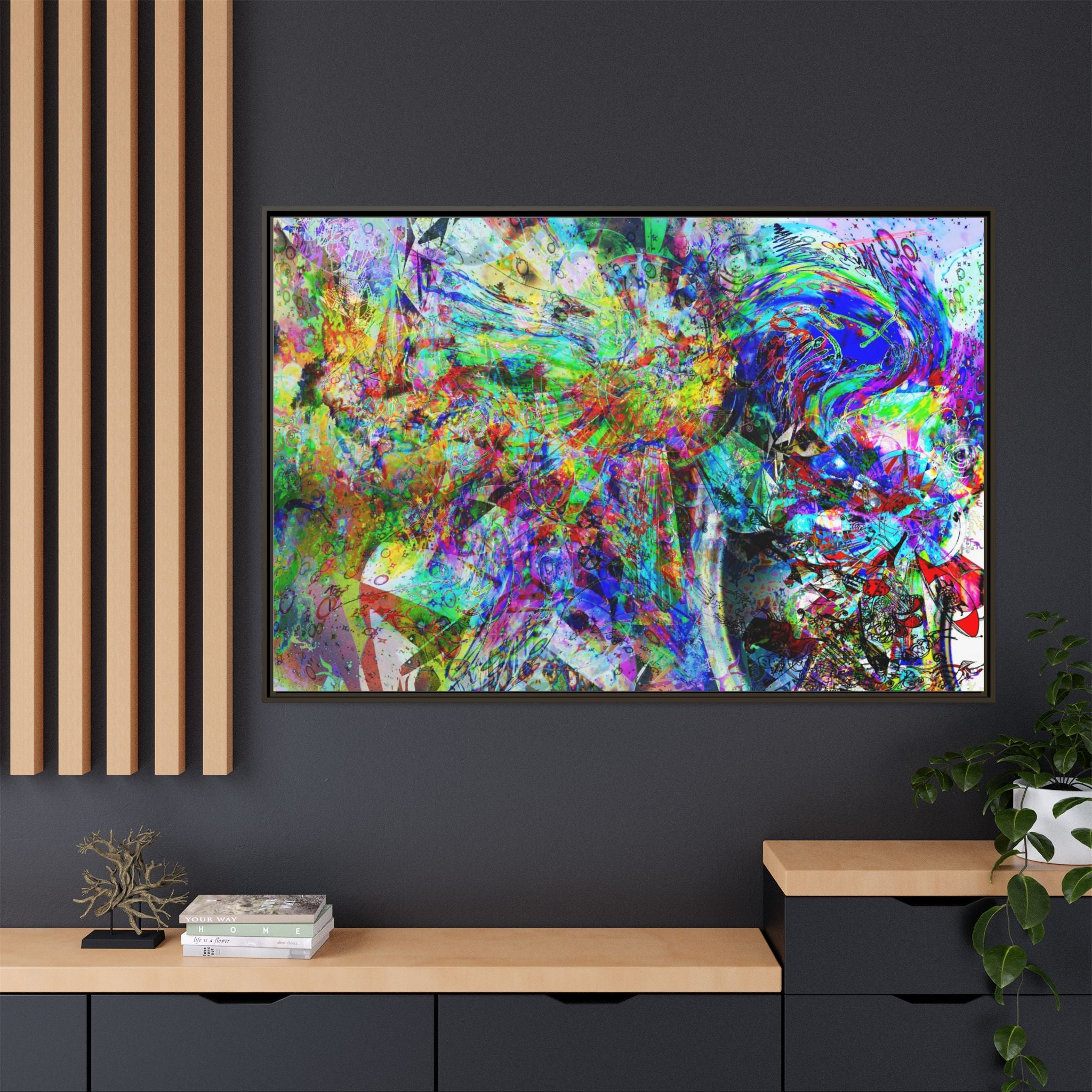 Barfing Beautifully Matte Canvas Print (Framed)