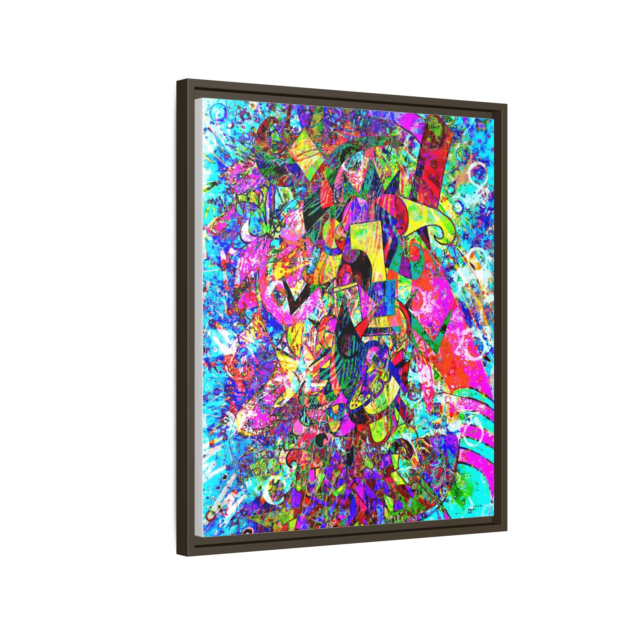 Love Monster Matte Canvas, Framed (Multi-color)